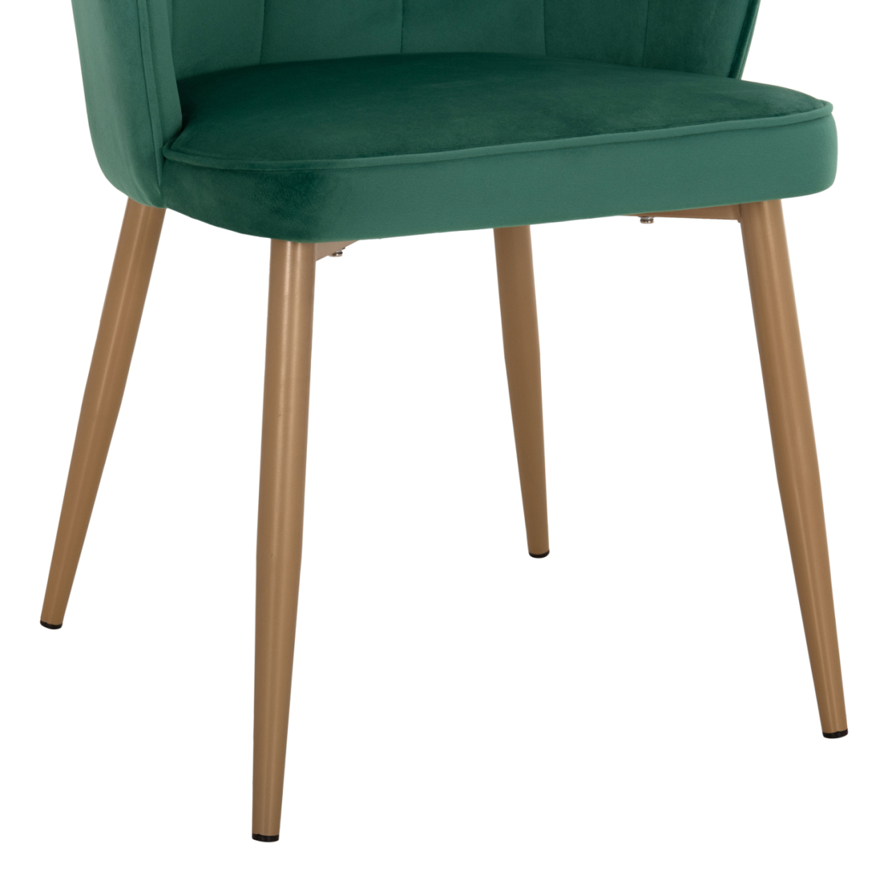 CHAIR HM8737.03 VELVET GREEN WITH METAL GOLD FRAME 57.5x57.5x85 cm. [9]