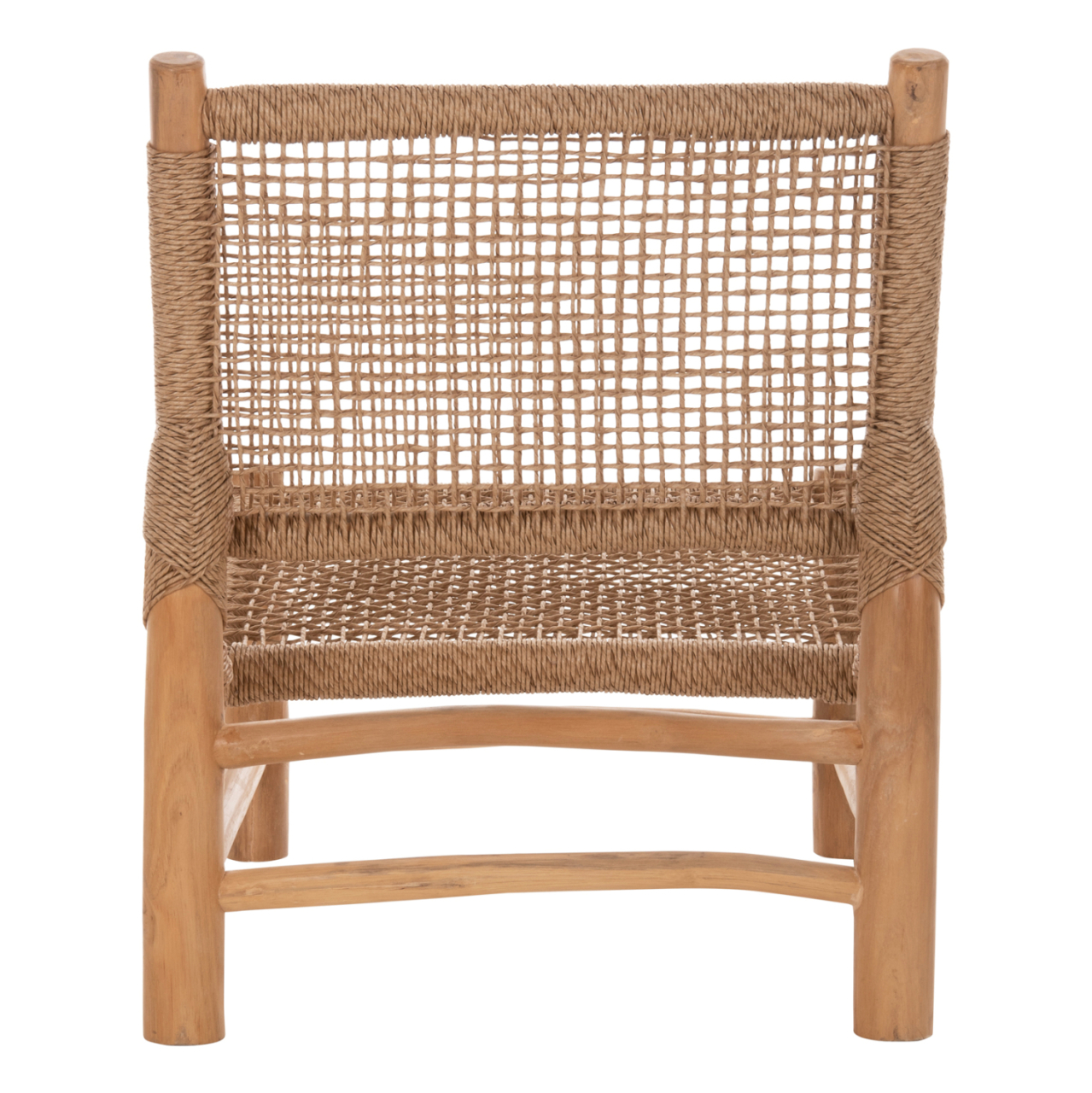 CHAIR INDOOR LONDER HM5986 TEAK WOOD AND SYNTHETIC RATTAN 63x77x77Hcm. [6]