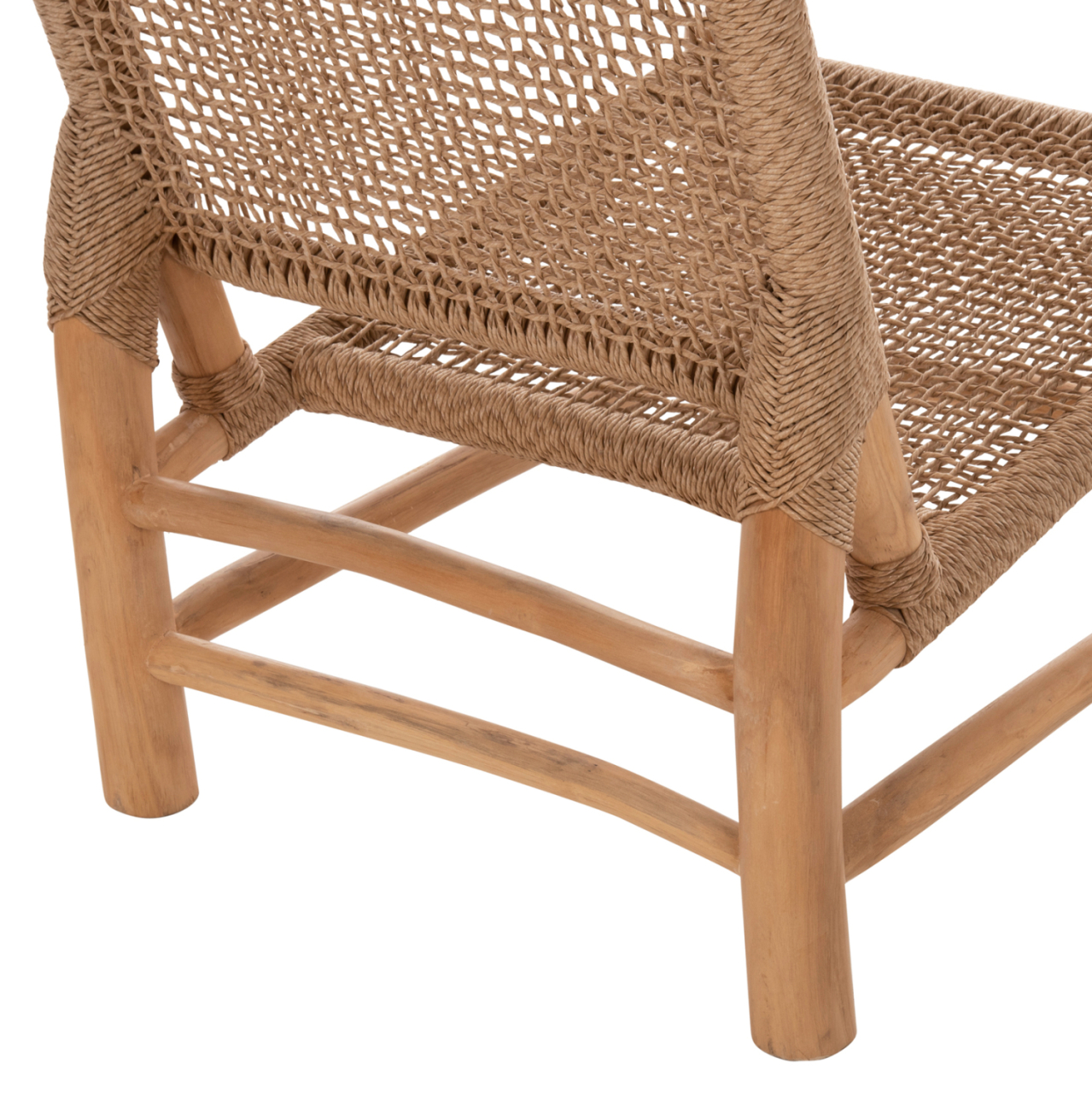 CHAIR INDOOR LONDER HM5986 TEAK WOOD AND SYNTHETIC RATTAN 63x77x77Hcm. [10]
