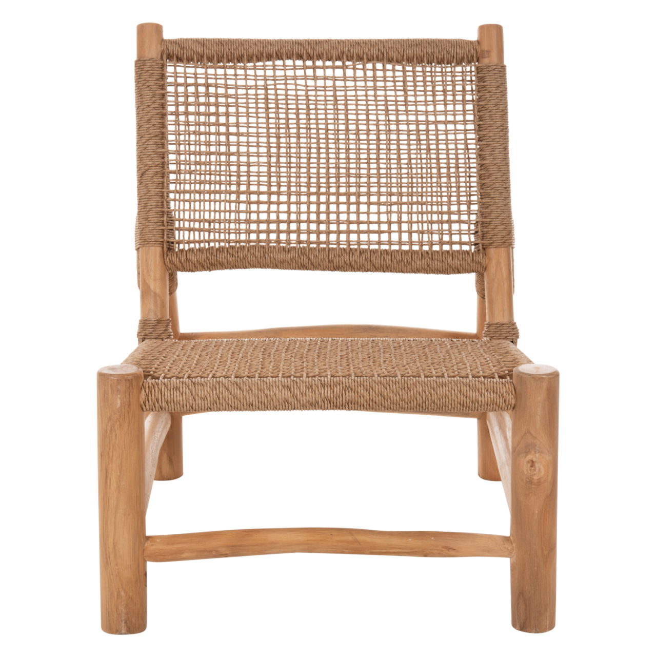 CHAIR INDOOR LONDER HM5986 TEAK WOOD AND SYNTHETIC RATTAN 63x77x77Hcm. [3]