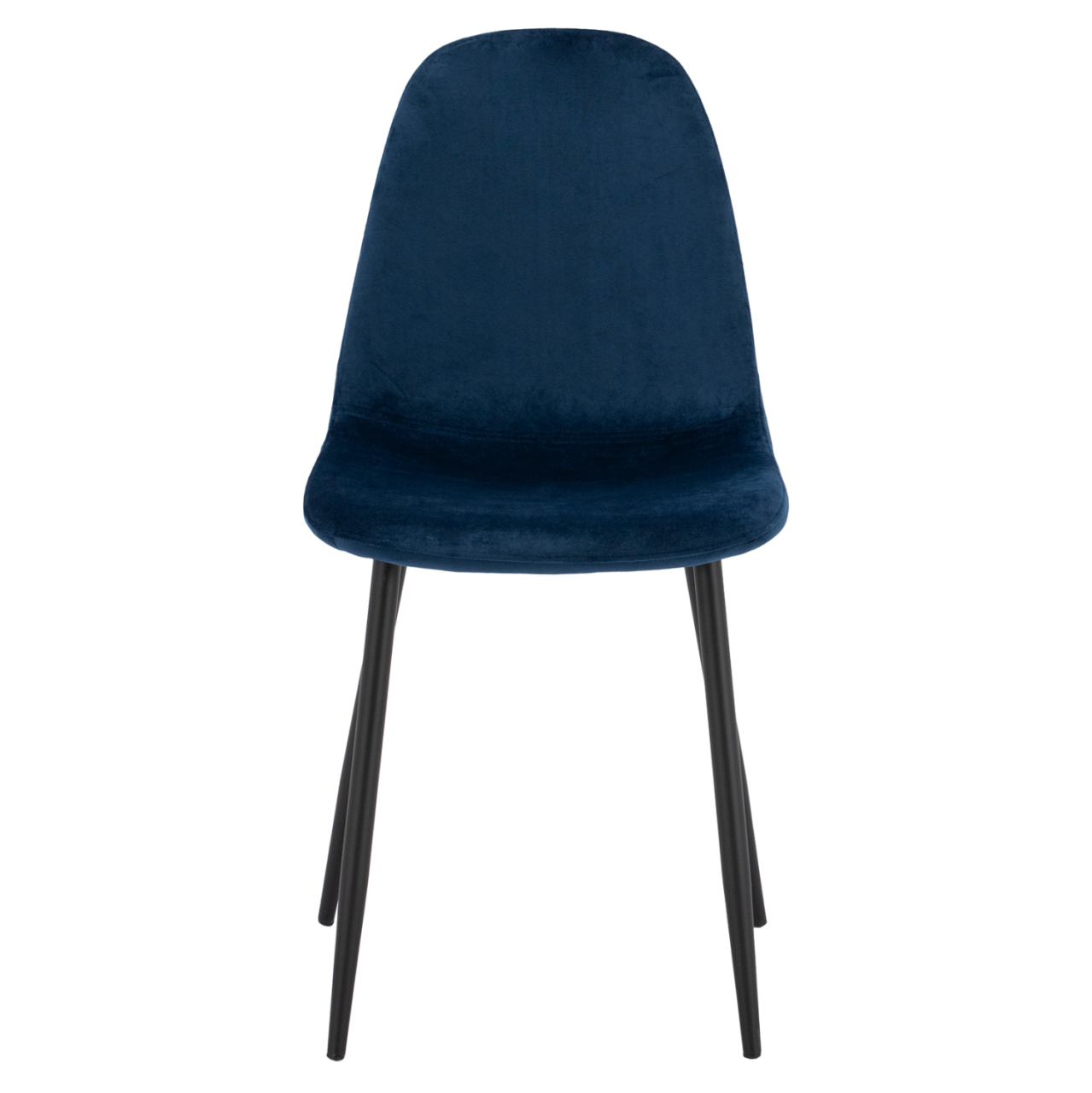 Chair Leonardo Velvet Blue with Metallic Legs HM00100.08 43x54x88 cm. [3]