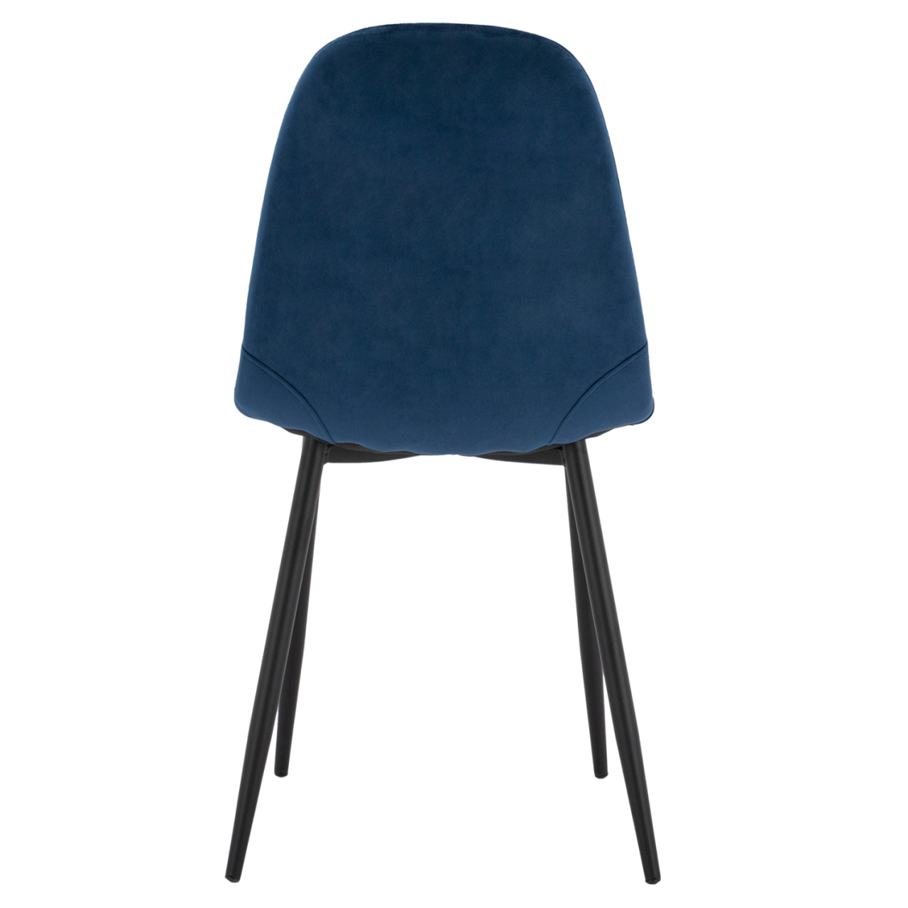 Chair Leonardo Velvet Blue with Metallic Legs HM00100.08 43x54x88 cm. [6]