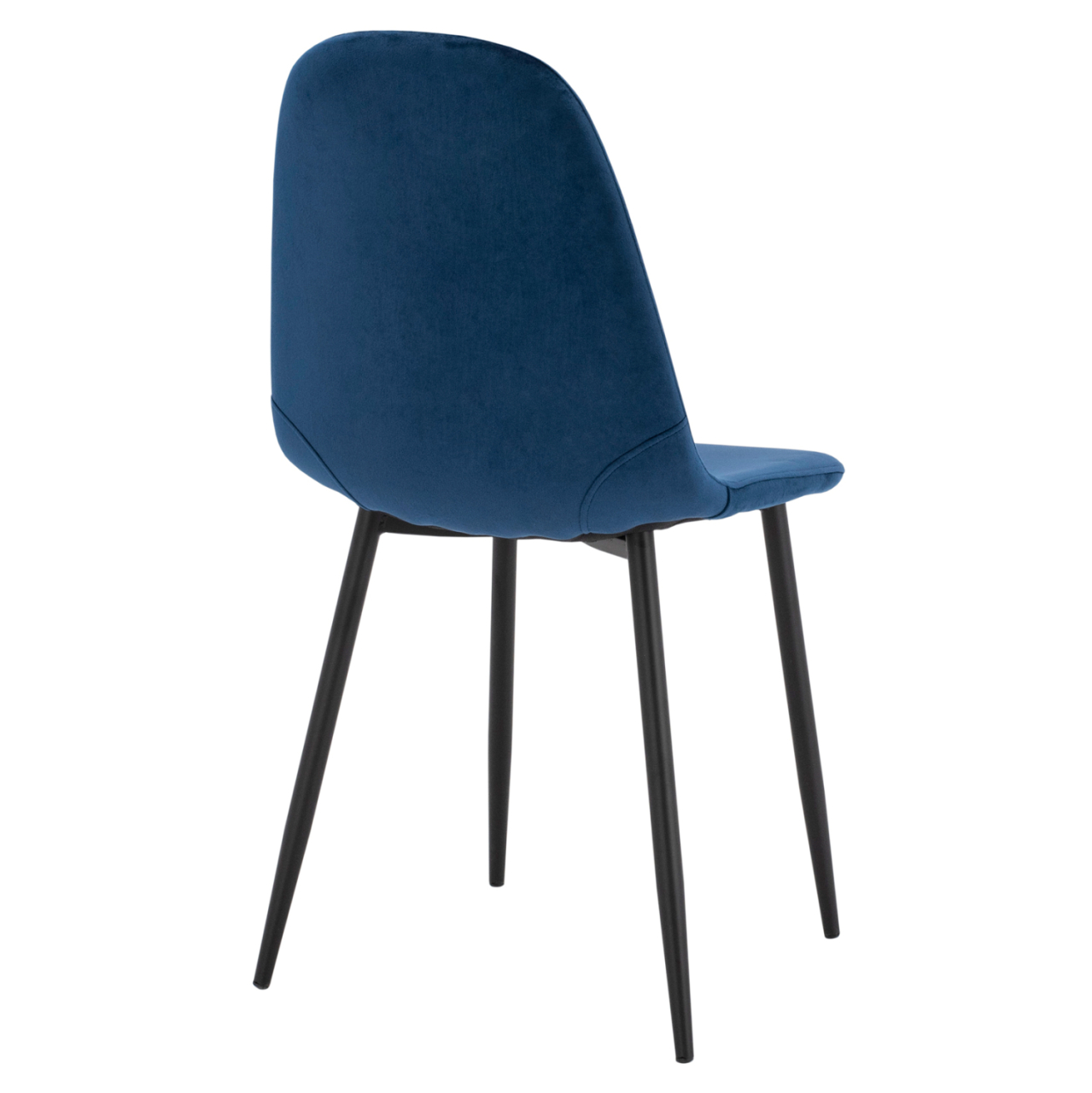 Chair Leonardo Velvet Blue with Metallic Legs HM00100.08 43x54x88 cm. [5]