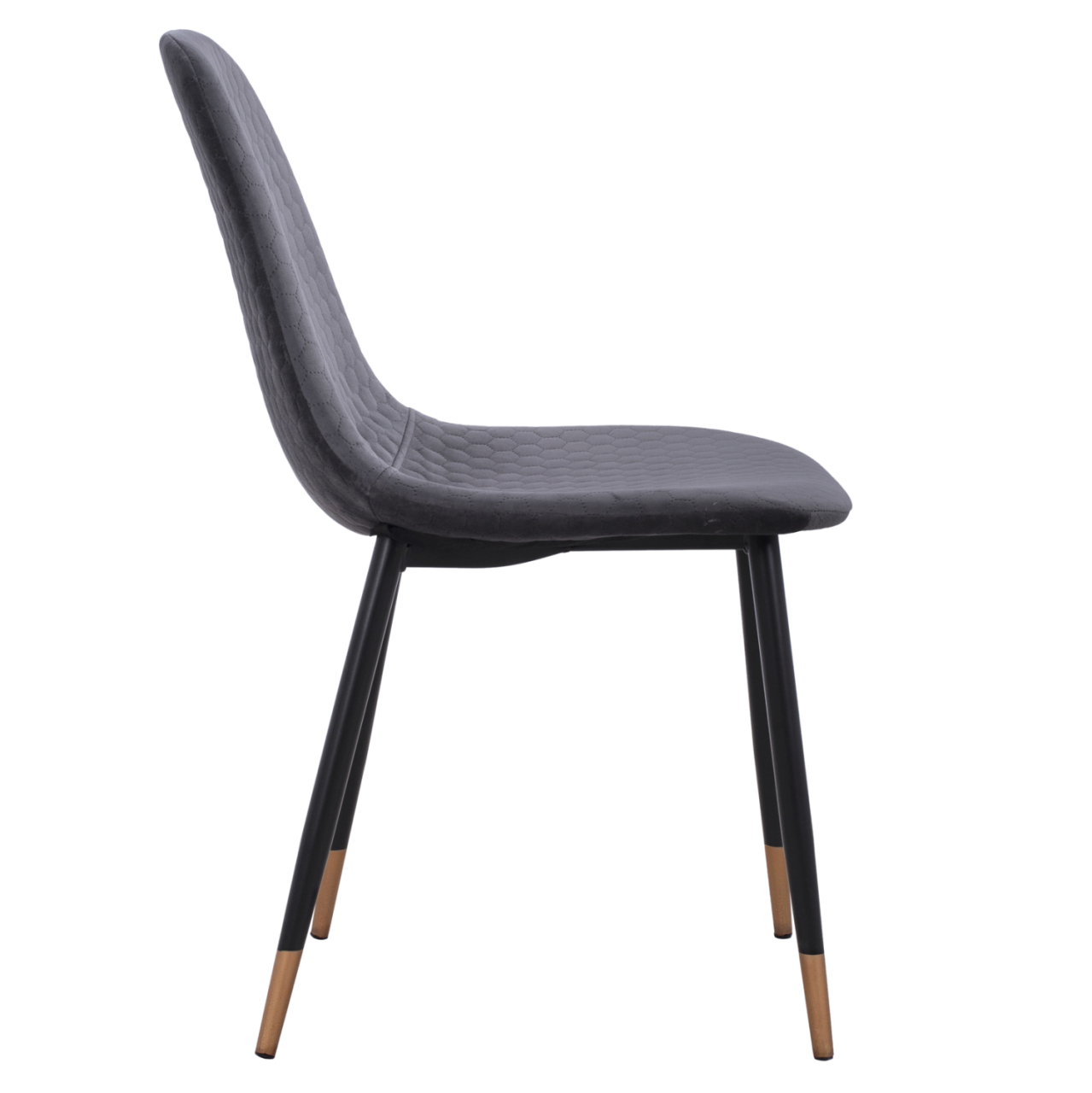 Chair Lucille HM8552.01 from Velvet Grey and metallic frame 45x56x81cm [4]