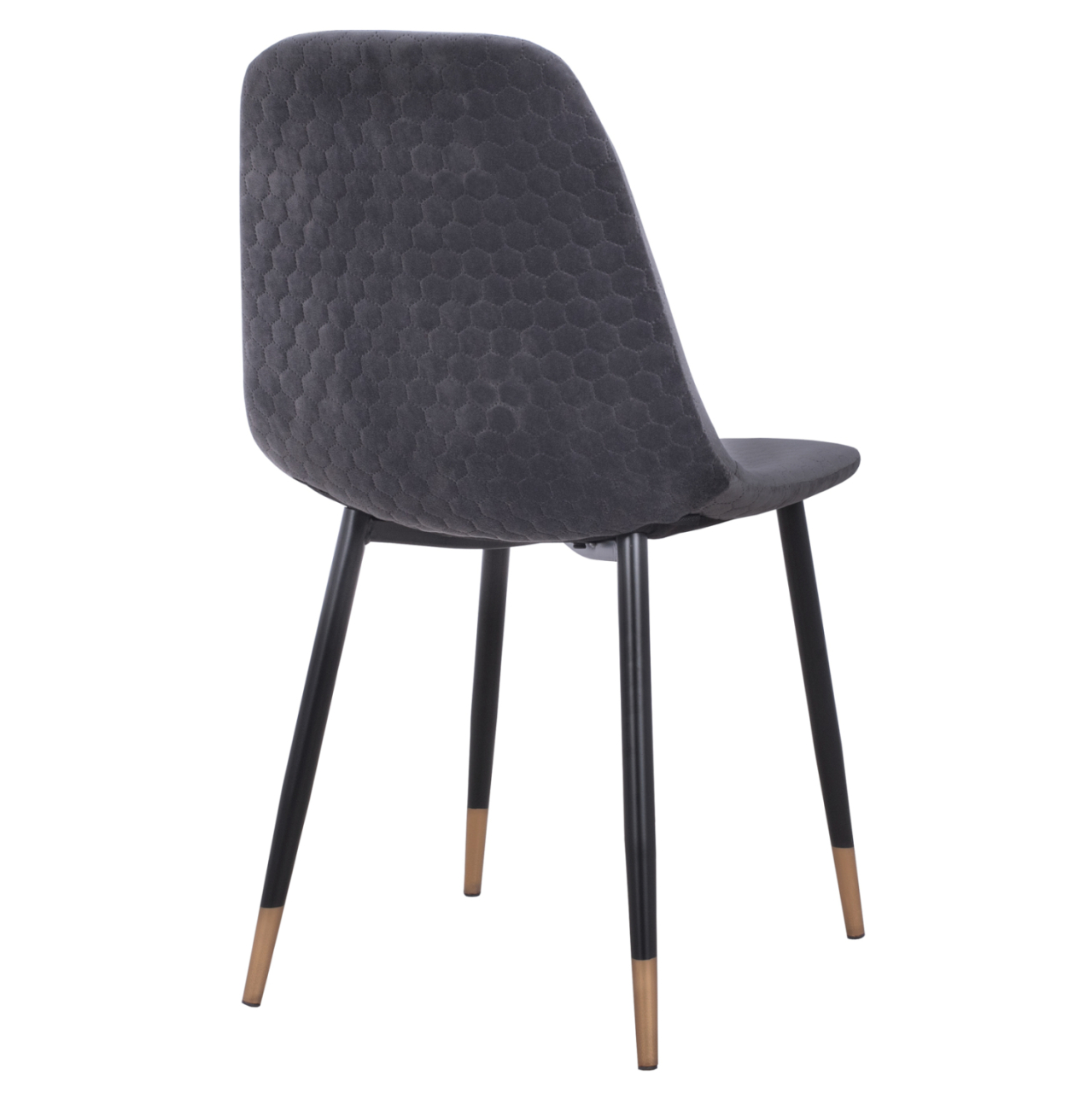 Chair Lucille HM8552.01 from Velvet Grey and metallic frame 45x56x81cm [6]