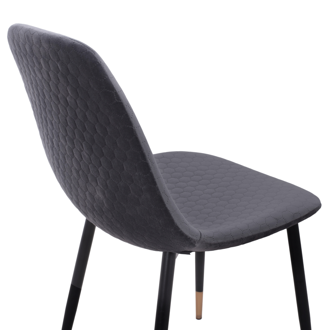 Chair Lucille HM8552.01 from Velvet Grey and metallic frame 45x56x81cm [8]