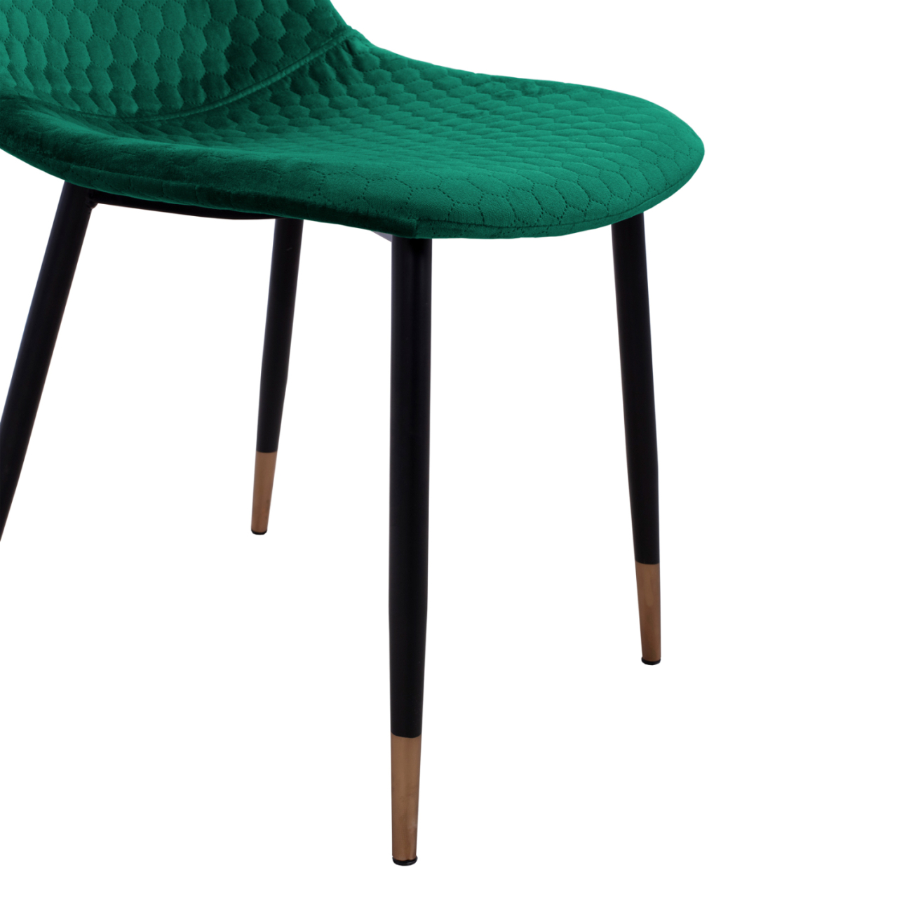 Chair Lucille HM8552.03 from Velvet Cyppress Green color with metallic frame 45x56x81cm [9]