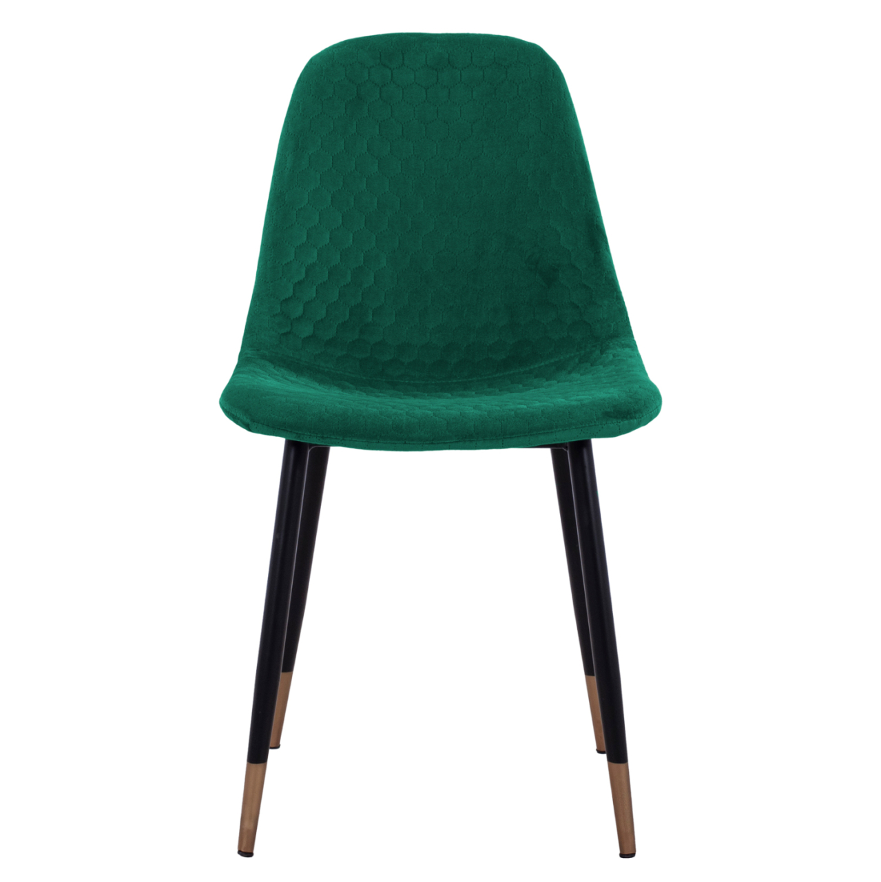 Chair Lucille HM8552.03 from Velvet Cyppress Green color with metallic frame 45x56x81cm [3]