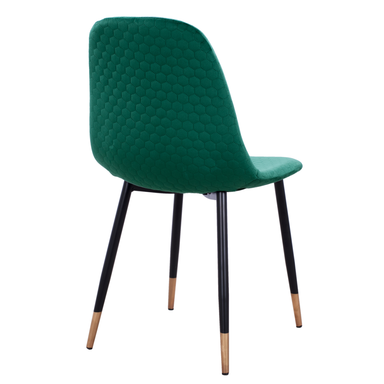 Chair Lucille HM8552.03 from Velvet Cyppress Green color with metallic frame 45x56x81cm [6]