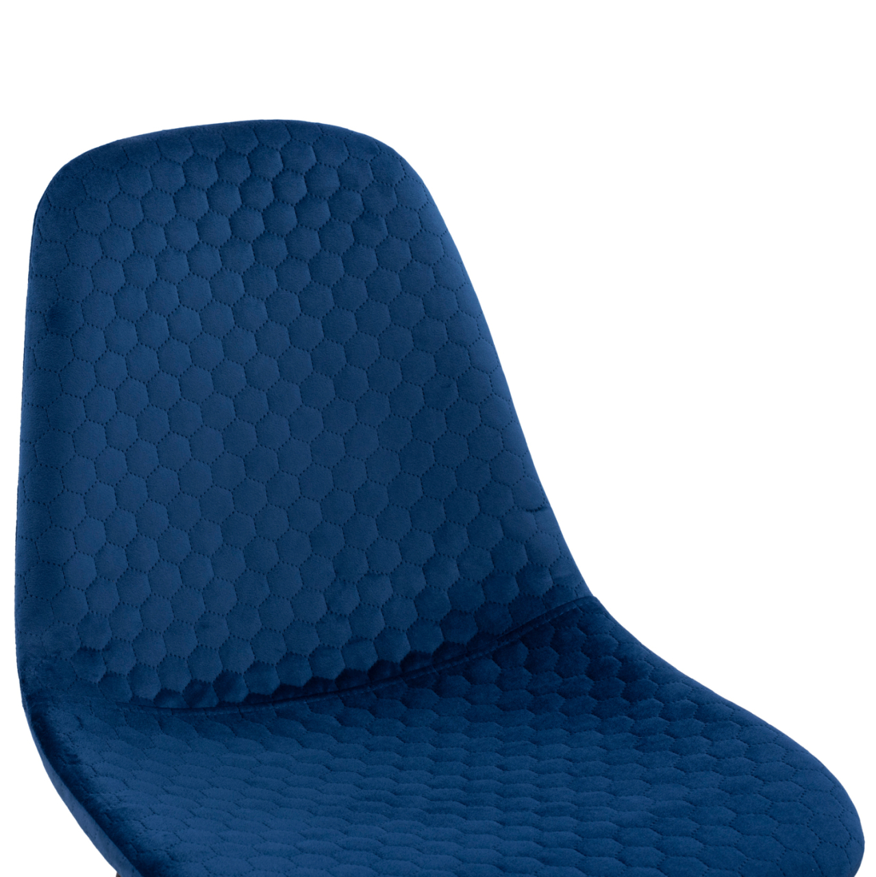 Chair Lucille HM8552.08 form Velvet Blue with metallic frame 45x56x81cm [7]