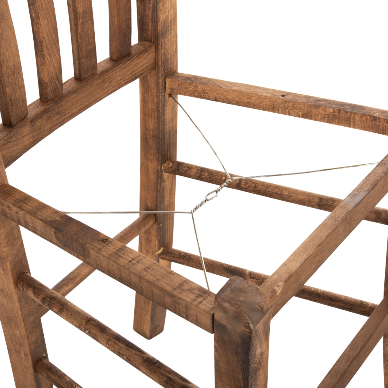 CHAIR MONTE HM5588.01 BEECH WOOD IMPREGNATED IN WALNUT COLOR 40x41x87Hcm.FRAME ONLY [8]
