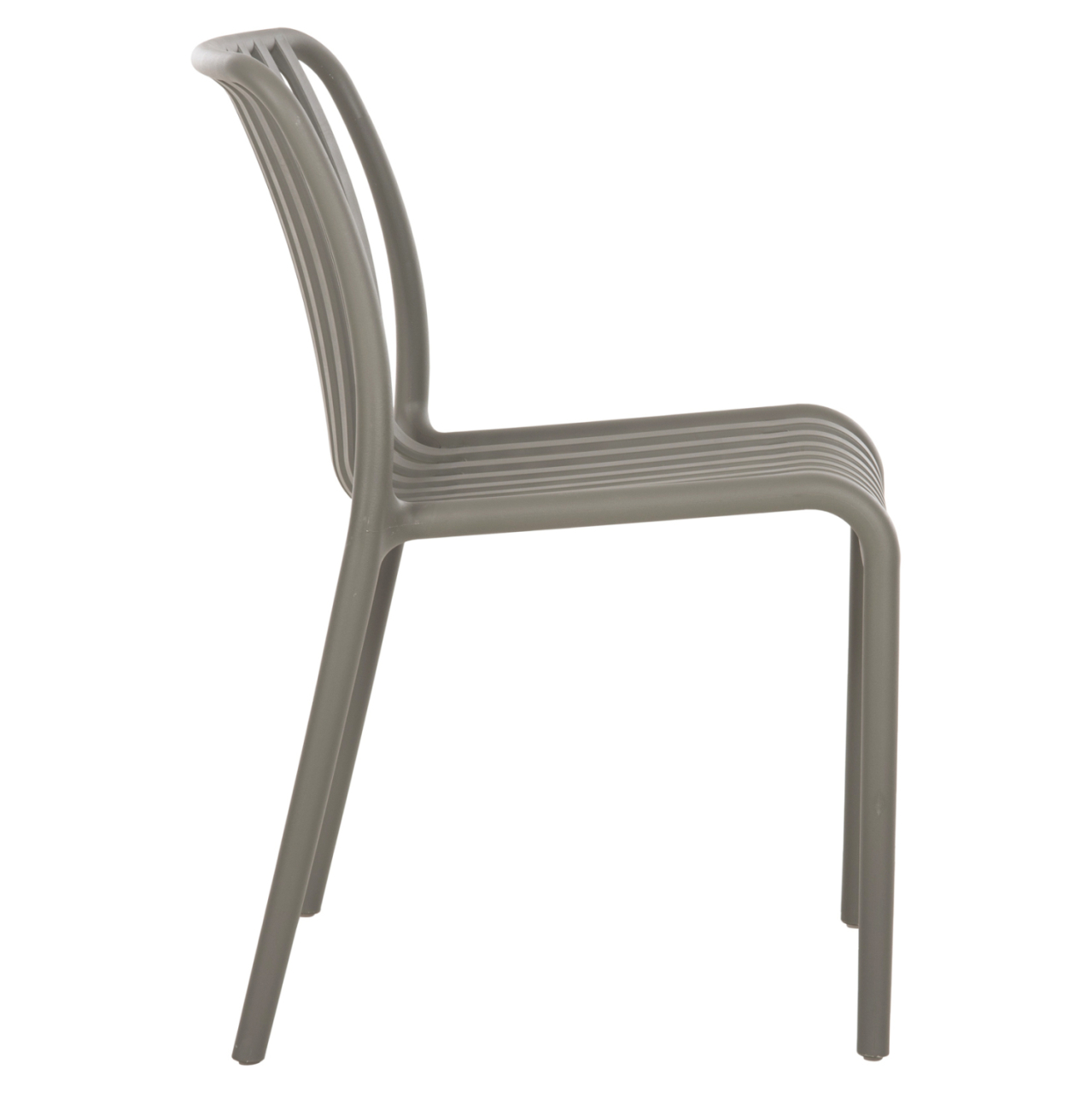 CHAIR OUTDOOR CONVEE HM6104.07 POLYPROPYLENE IN DARK OLIVE 48x56x79Hcm. [4]