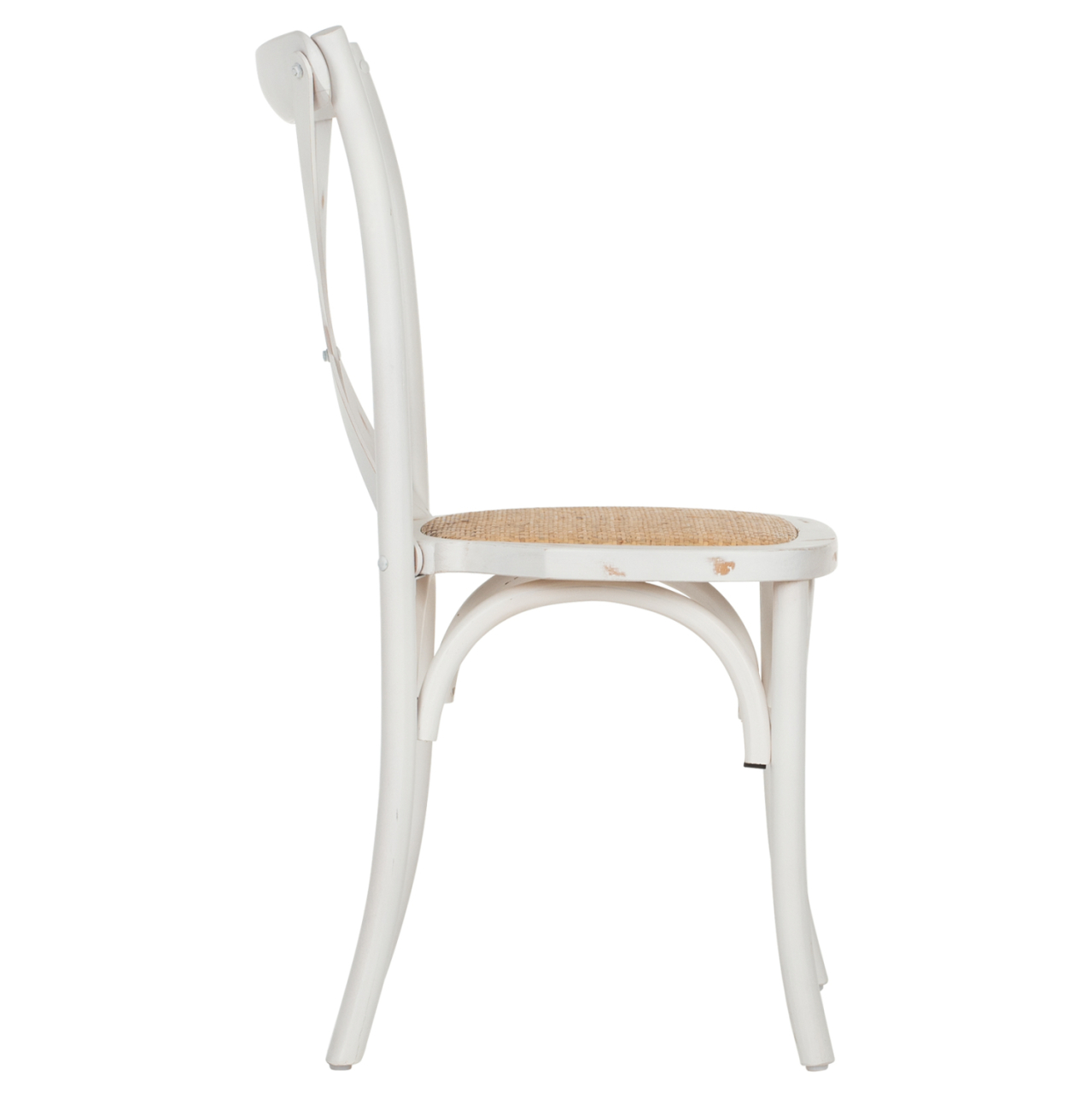 Chair Owen Stackable Wooden from Beech wood White Wash Color with crossed back HM8575.04 45x55,5x90 cm [4]