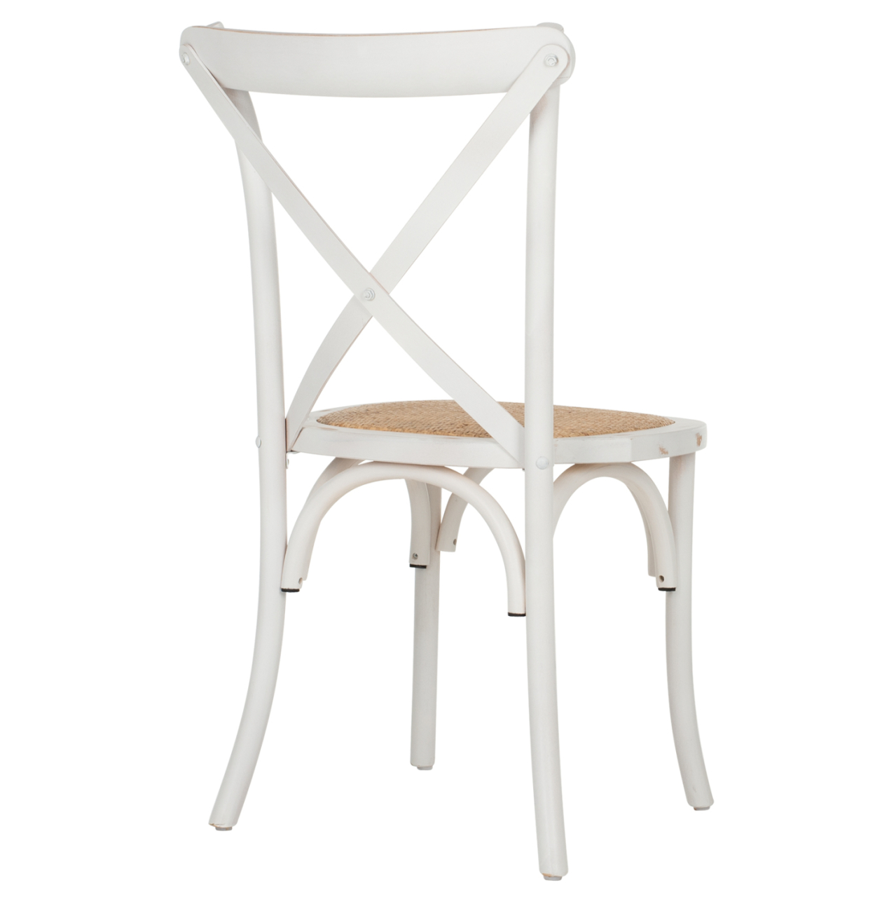 Chair Owen Stackable Wooden from Beech wood White Wash Color with crossed back HM8575.04 45x55,5x90 cm [5]