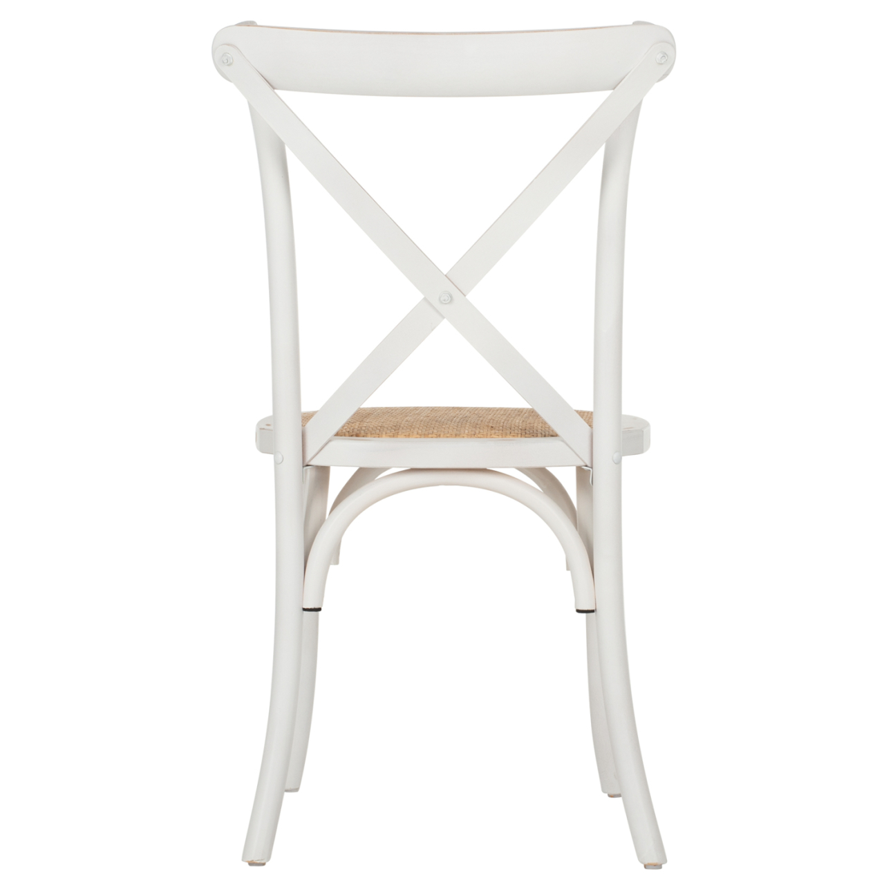 Chair Owen Stackable Wooden from Beech wood White Wash Color with crossed back HM8575.04 45x55,5x90 cm [6]