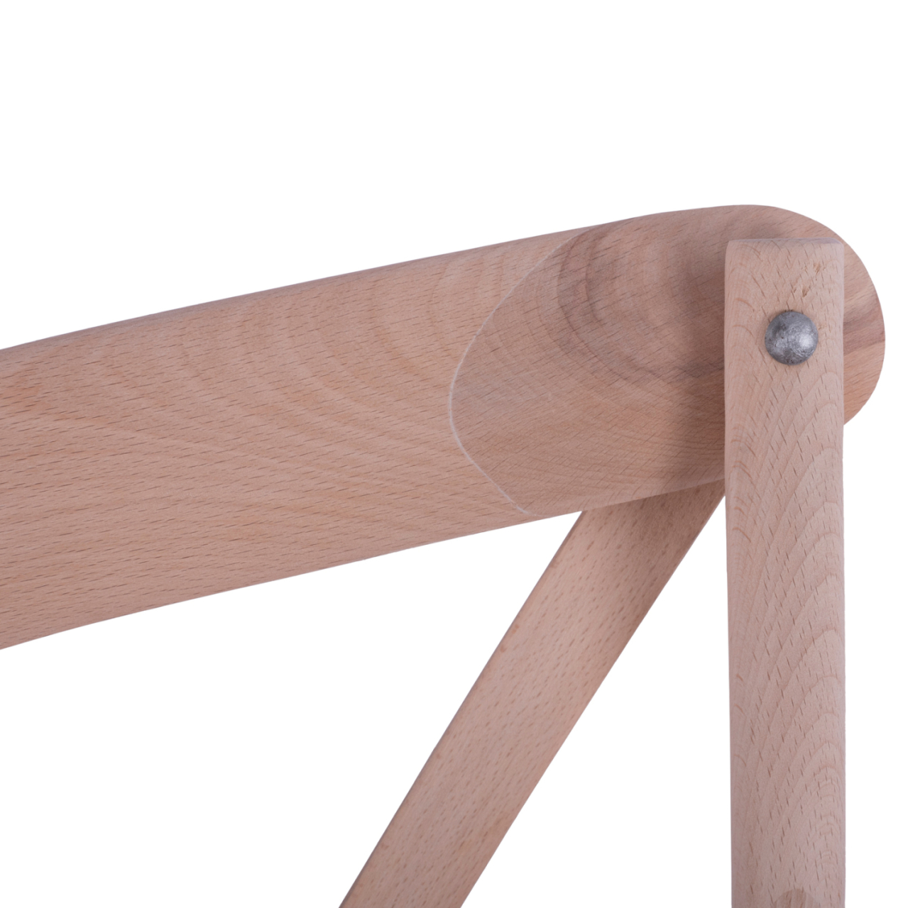 Chair Owen Wooden Stackable from beech wood unpainted with crossed back HM8575.20 45x55,5x90 cm [9]