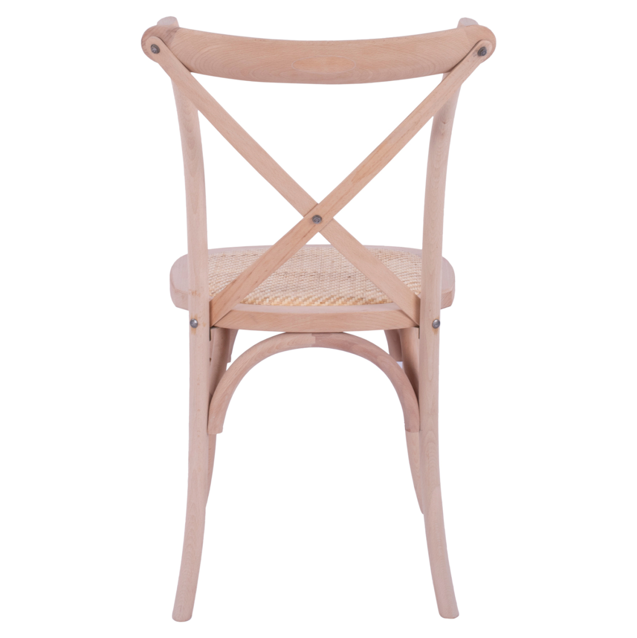 Chair Owen Wooden Stackable from beech wood unpainted with crossed back HM8575.20 45x55,5x90 cm [6]
