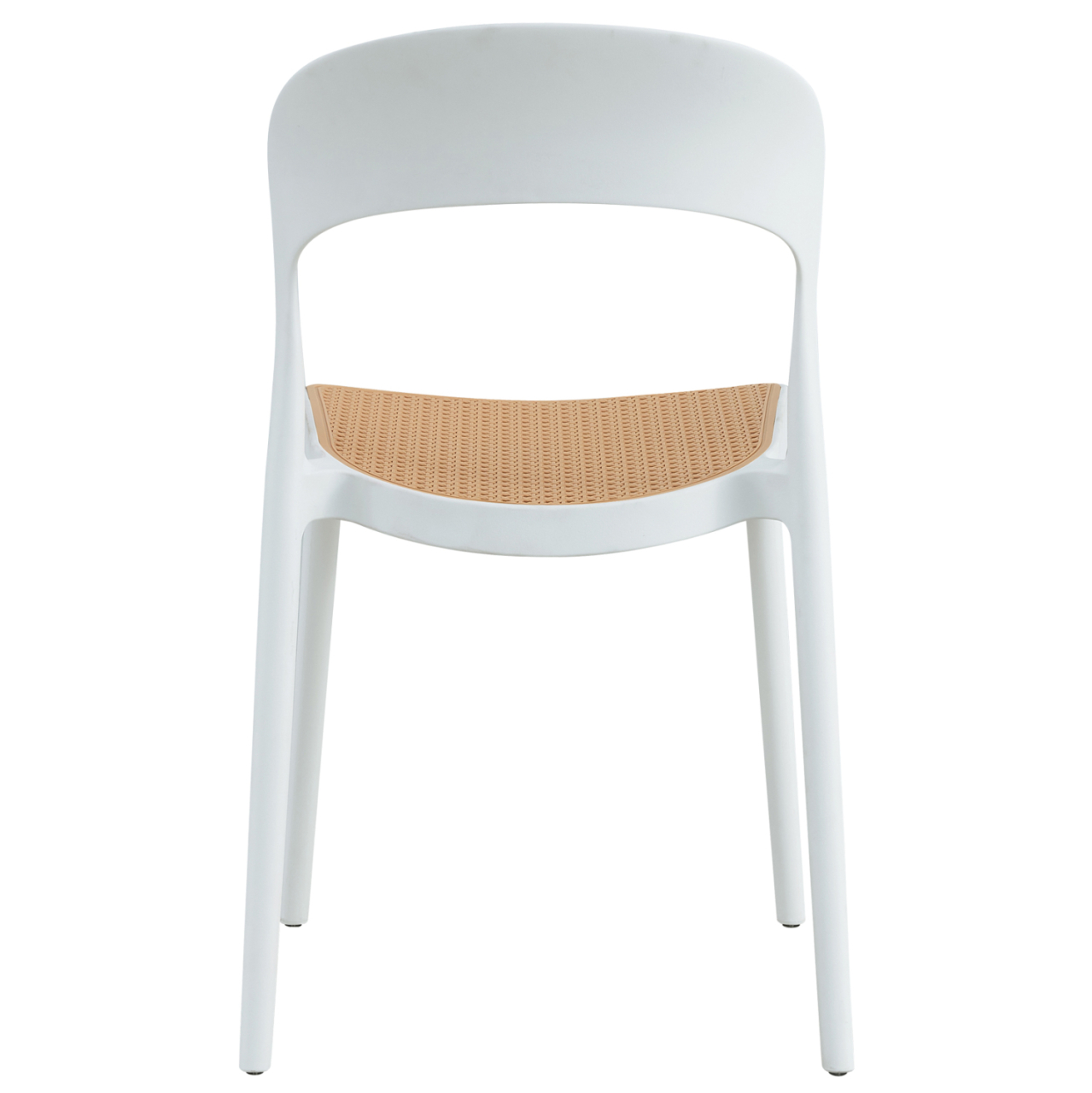 CHAIR POLYPROPYLENE CLEO HM5936.01 WHITE-BEIGE 41x53x81Hcm. [5]