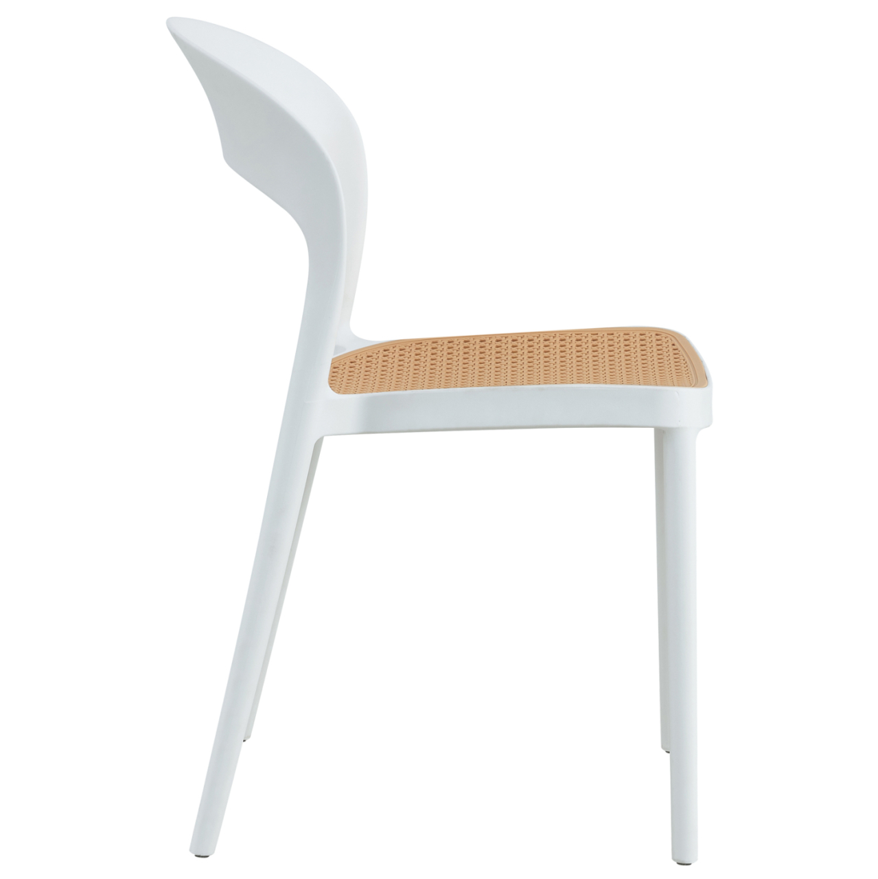 CHAIR POLYPROPYLENE CLEO HM5936.01 WHITE-BEIGE 41x53x81Hcm. [4]