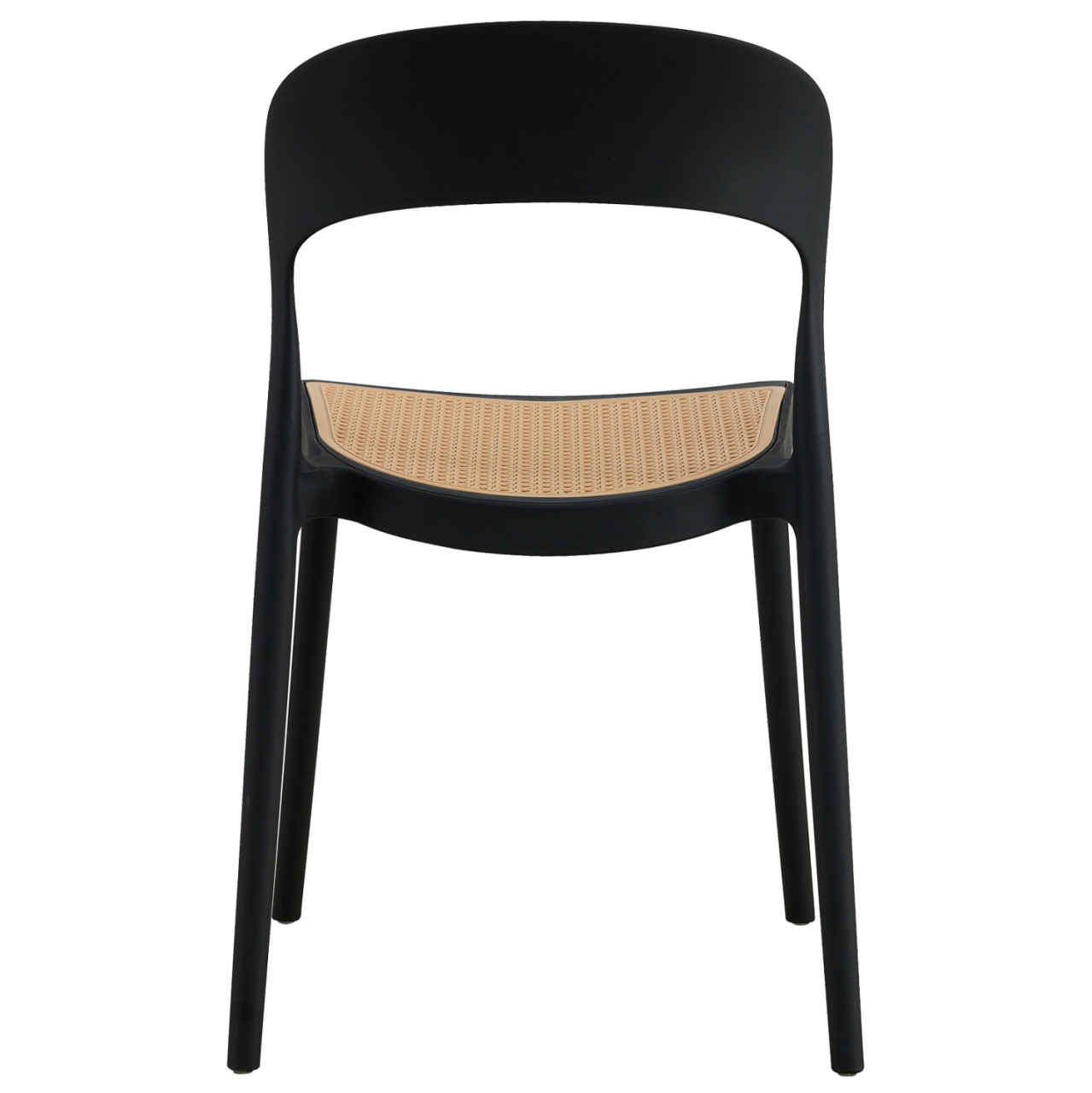 CHAIR POLYPROPYLENE CLEO HM5936.02 BLACK-BEIGE 41x53x81Hcm. [5]
