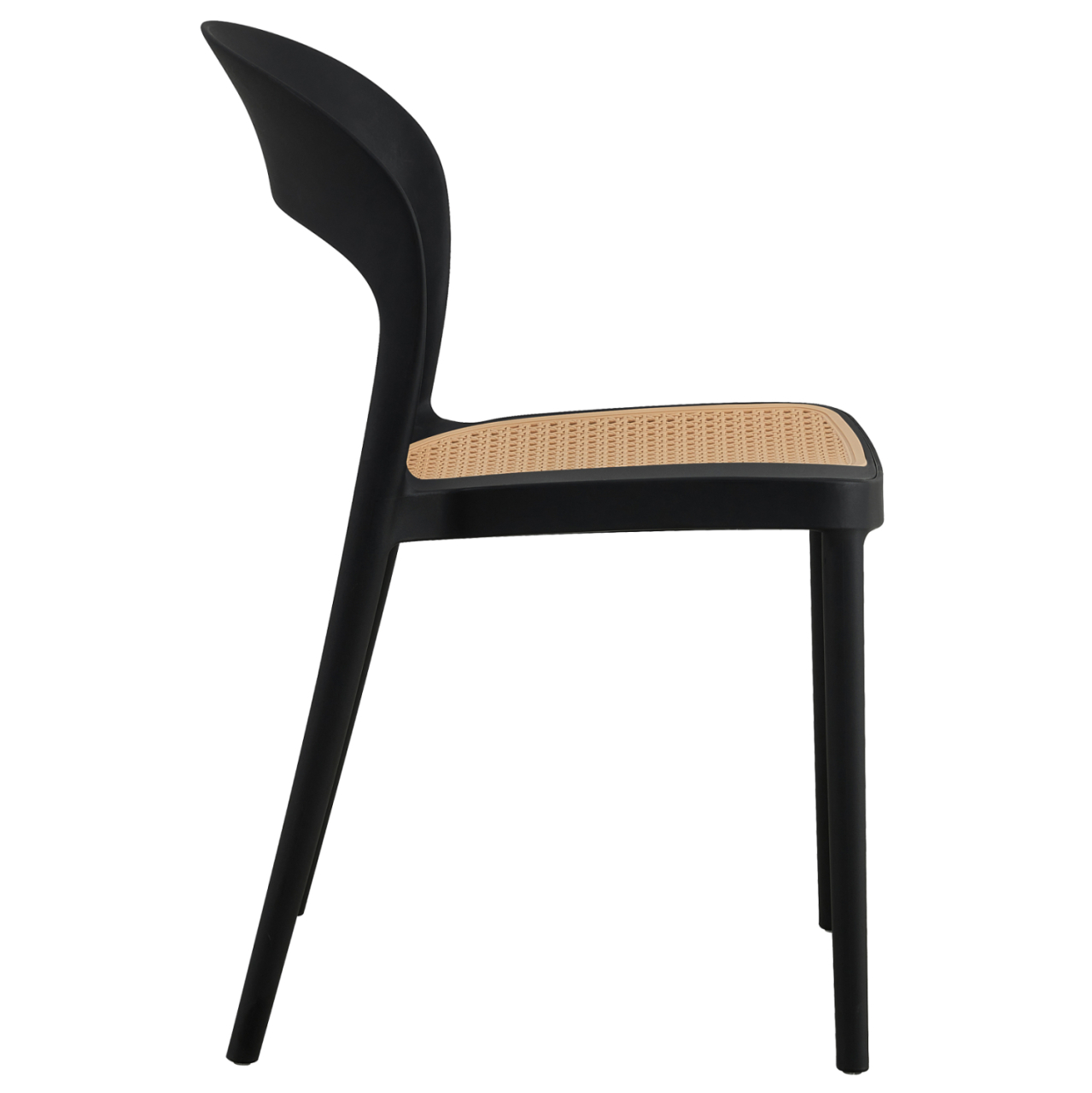 CHAIR POLYPROPYLENE CLEO HM5936.02 BLACK-BEIGE 41x53x81Hcm. [4]