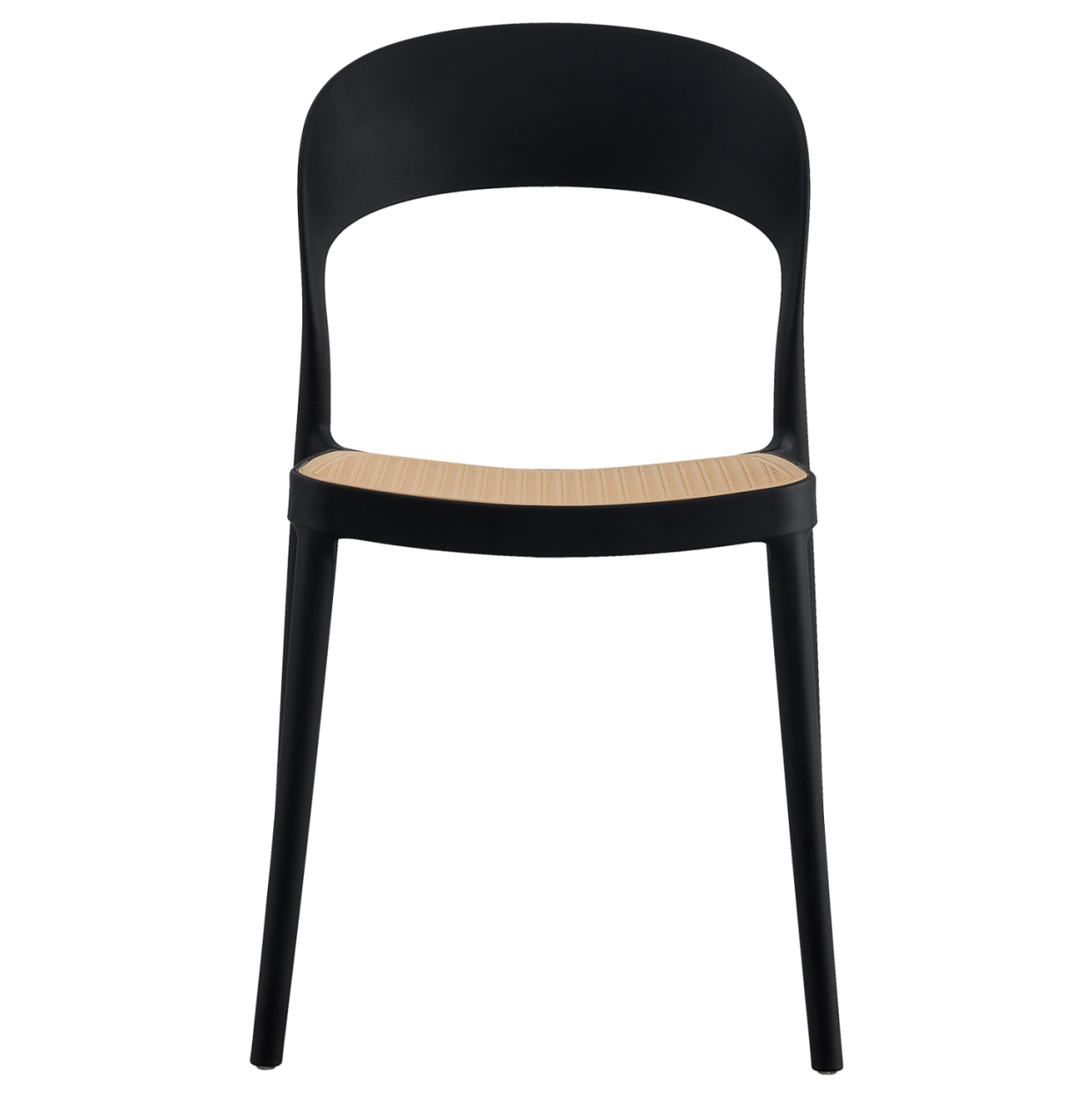 CHAIR POLYPROPYLENE CLEO HM5936.02 BLACK-BEIGE 41x53x81Hcm. [3]