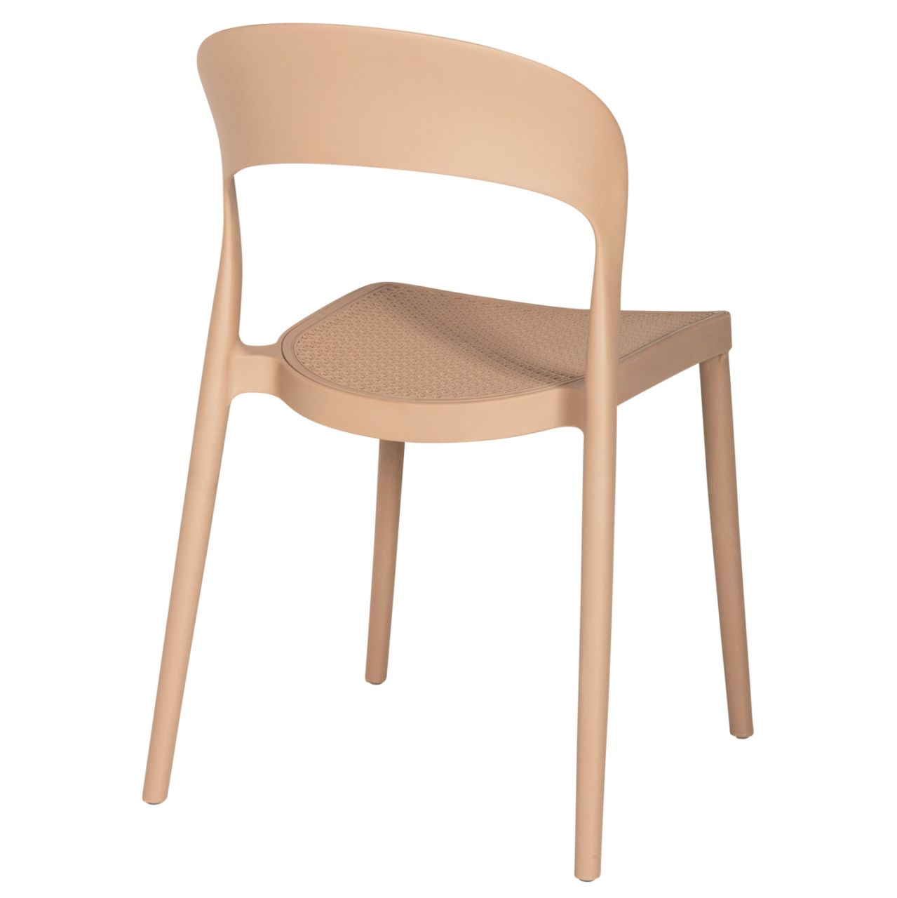 CHAIR POLYPROPYLENE CLEO HM5936.03 CAPPUCCINO 49x54,5x80,5Hcm. [5]