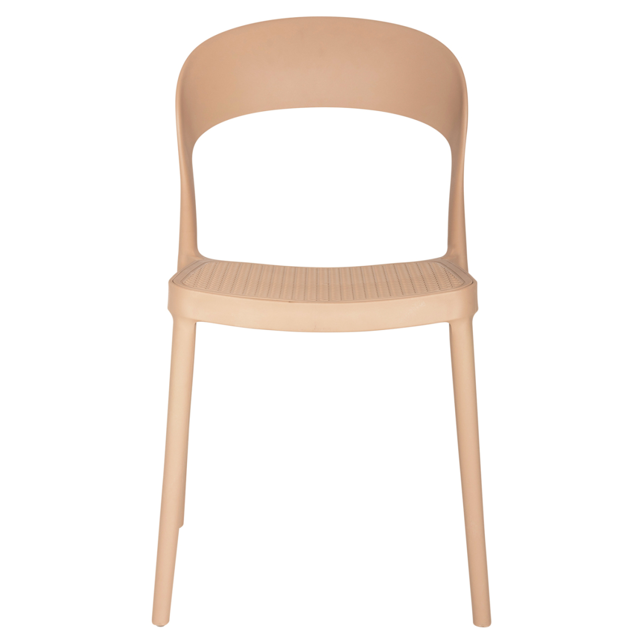 CHAIR POLYPROPYLENE CLEO HM5936.03 CAPPUCCINO 49x54,5x80,5Hcm. [3]
