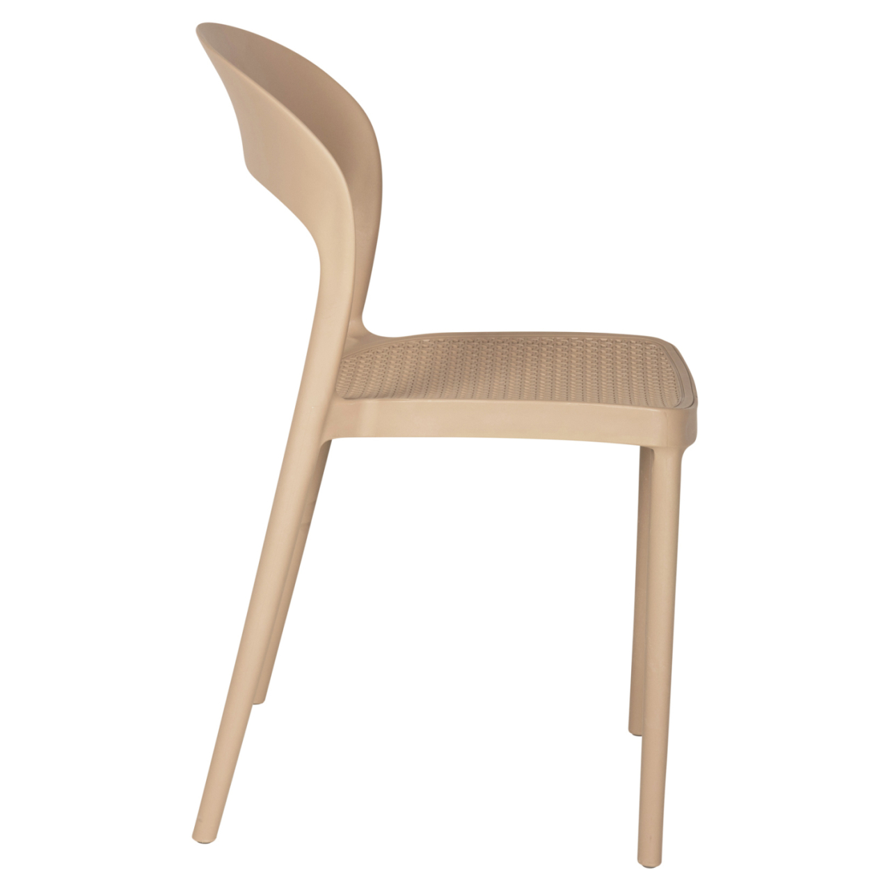 CHAIR POLYPROPYLENE CLEO HM5936.03 CAPPUCCINO 49x54,5x80,5Hcm. [4]