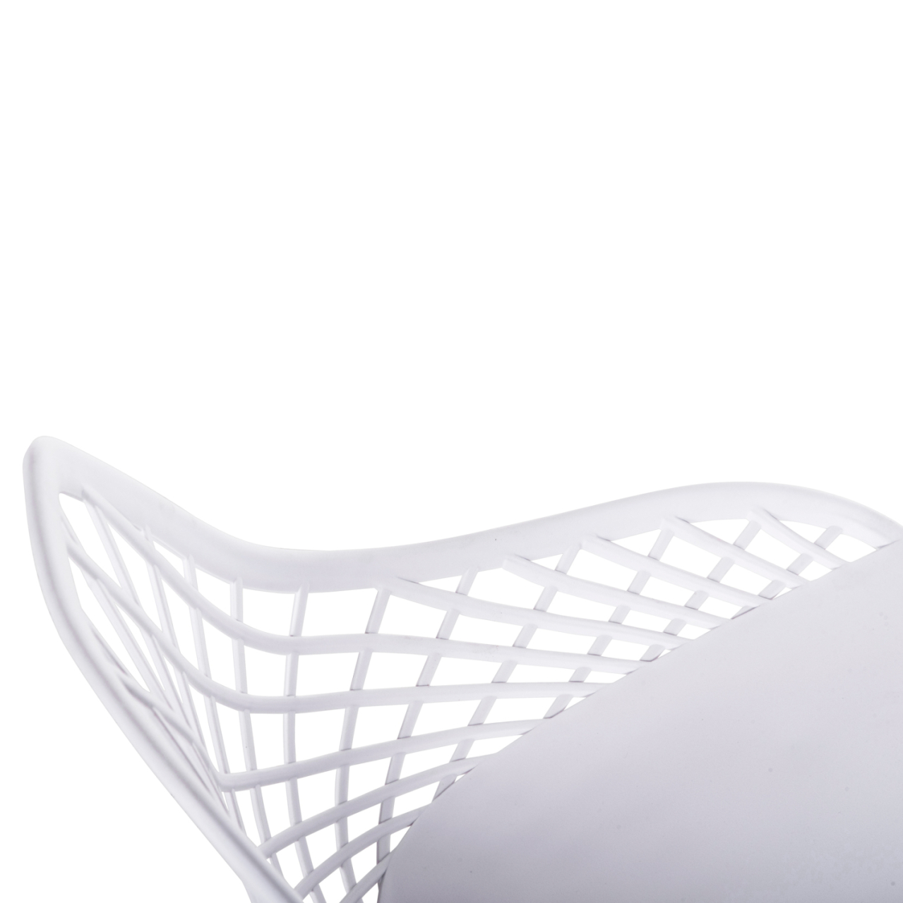 CHAIR POLYPROPYLENE LIO HM9524.11 IN WHITE COLOR WITH WHITE METAL LEGS 52x53x82Hcm. [7]