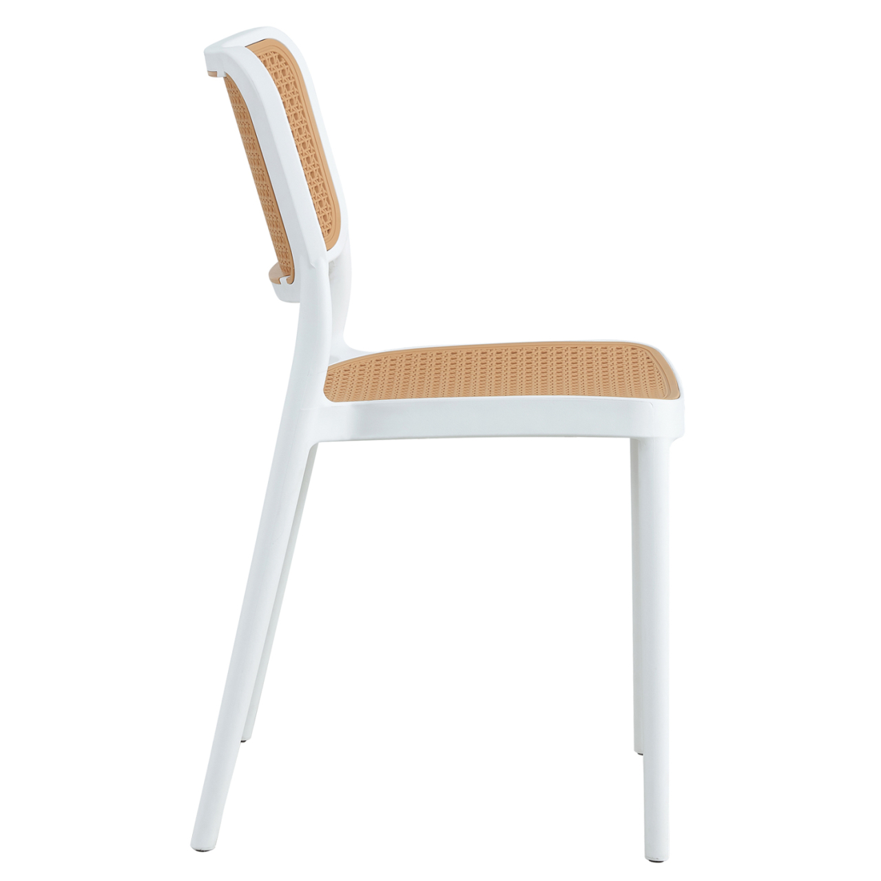 CHAIR POLYPROPYLENE MEKO HM5934.01 WHITE AND BEIGE 51x52x80Hcm. [4]