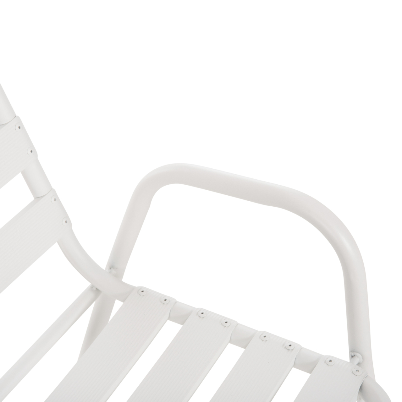CHAIR PRELUDE HM5970.02 METAL FRAME-ALUMINUM SEAT and BACKREST-WHITE 54x56x79Hcm. [8]