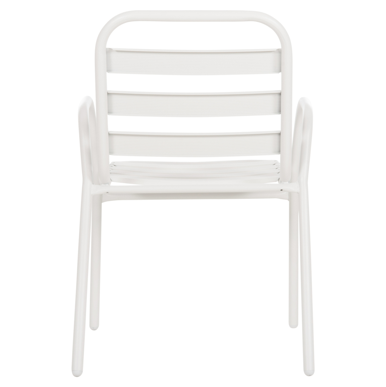 CHAIR PRELUDE HM5970.02 METAL FRAME-ALUMINUM SEAT and BACKREST-WHITE 54x56x79Hcm. [6]