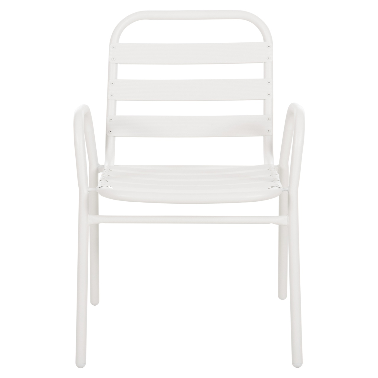 CHAIR PRELUDE HM5970.02 METAL FRAME-ALUMINUM SEAT and BACKREST-WHITE 54x56x79Hcm. [3]