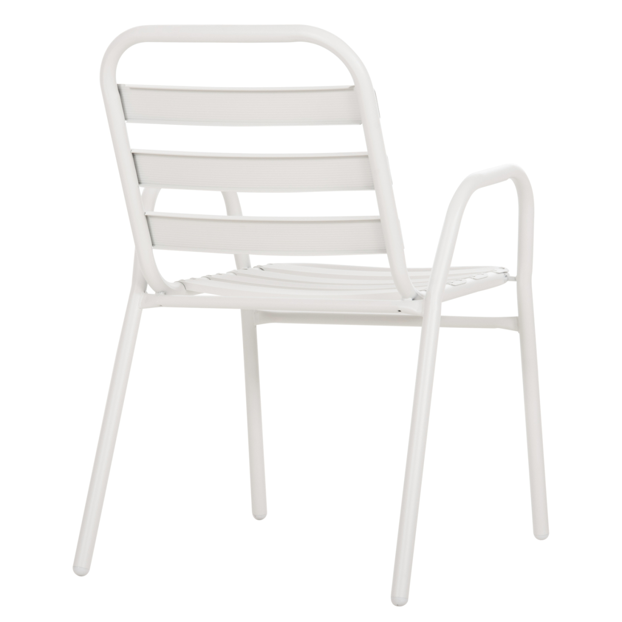 CHAIR PRELUDE HM5970.02 METAL FRAME-ALUMINUM SEAT and BACKREST-WHITE 54x56x79Hcm. [5]