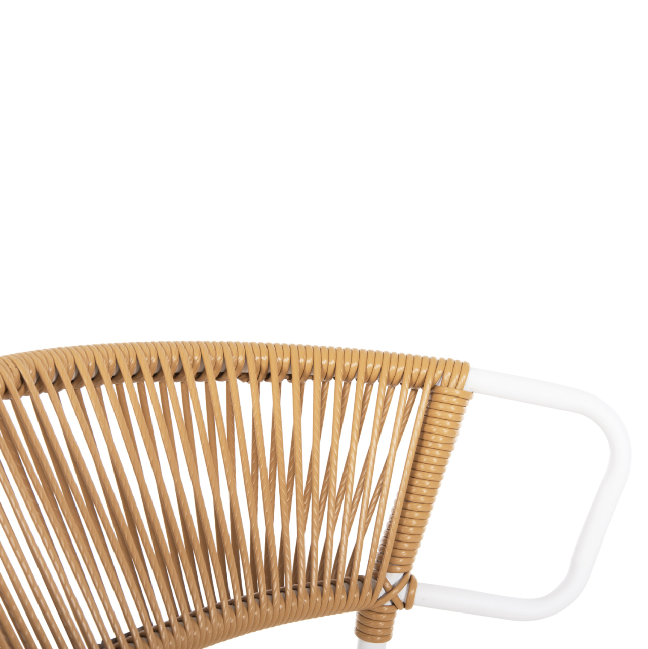 CHAIR SUKI HM6053.01 METAL IN WHITE AND SYNTHETIC RATTAN IN NATURAL COLOR 54x62x80Hcm. [7]