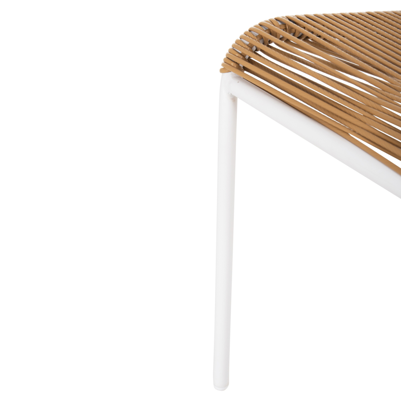 CHAIR SUKI HM6053.01 METAL IN WHITE AND SYNTHETIC RATTAN IN NATURAL COLOR 54x62x80Hcm. [10]