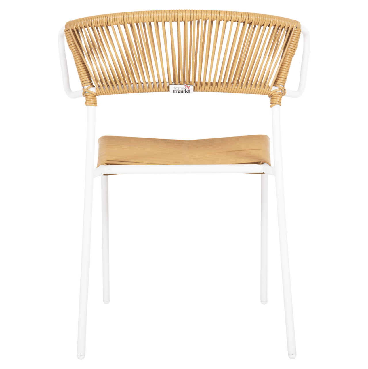 CHAIR SUKI HM6053.01 METAL IN WHITE AND SYNTHETIC RATTAN IN NATURAL COLOR 54x62x80Hcm. [6]