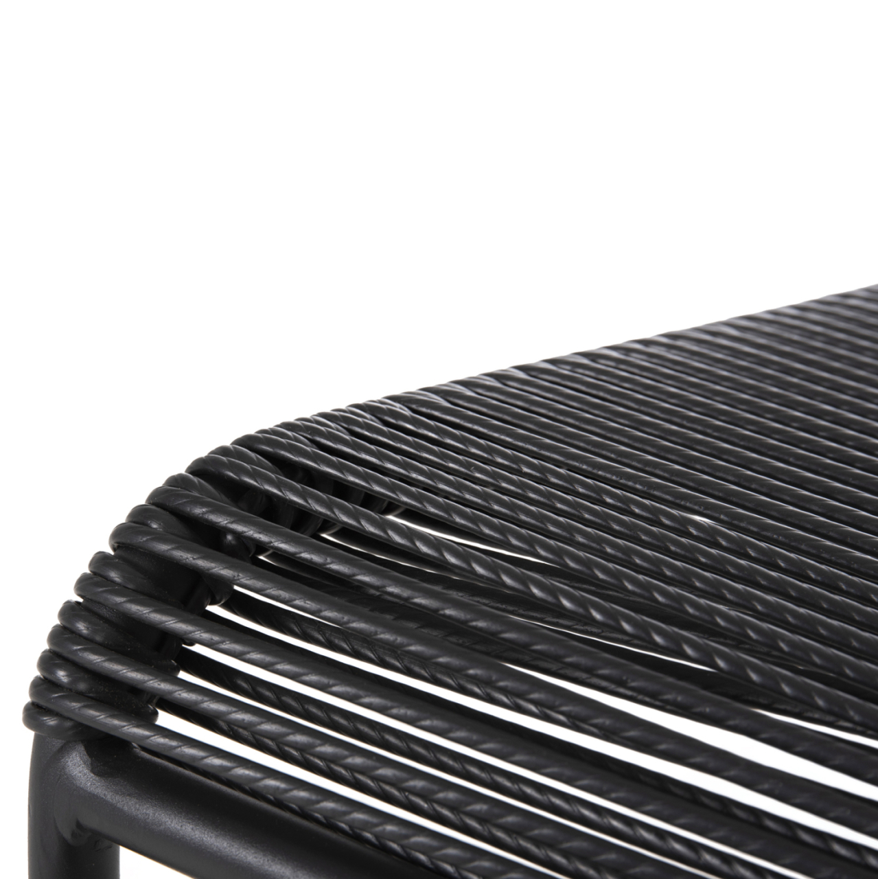 CHAIR SUKI HM6053.02 METAL AND SYNTHETIC RATTAN IN BLACK COLOR 54x62x80Hcm. [8]
