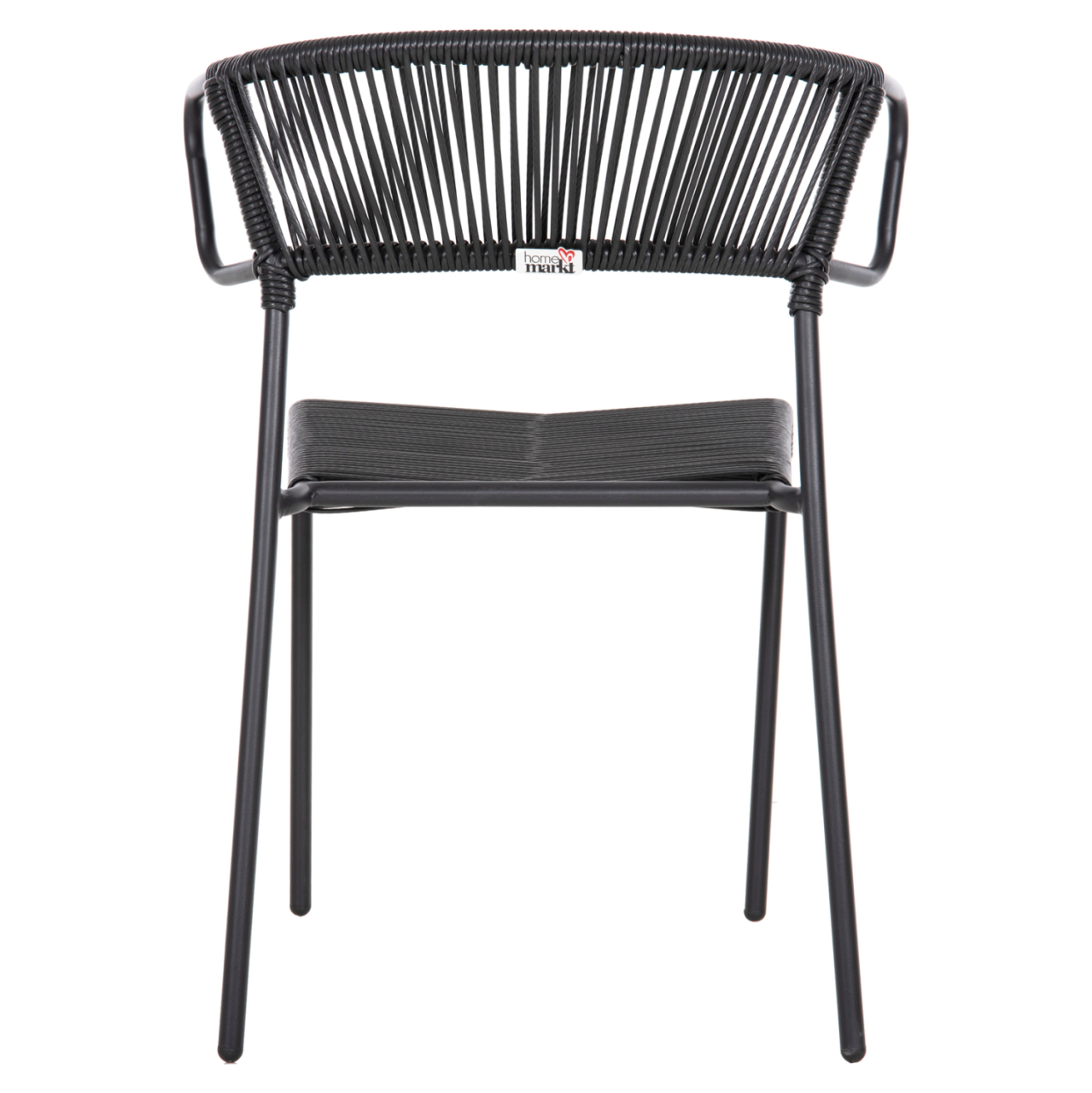 CHAIR SUKI HM6053.02 METAL AND SYNTHETIC RATTAN IN BLACK COLOR 54x62x80Hcm. [6]