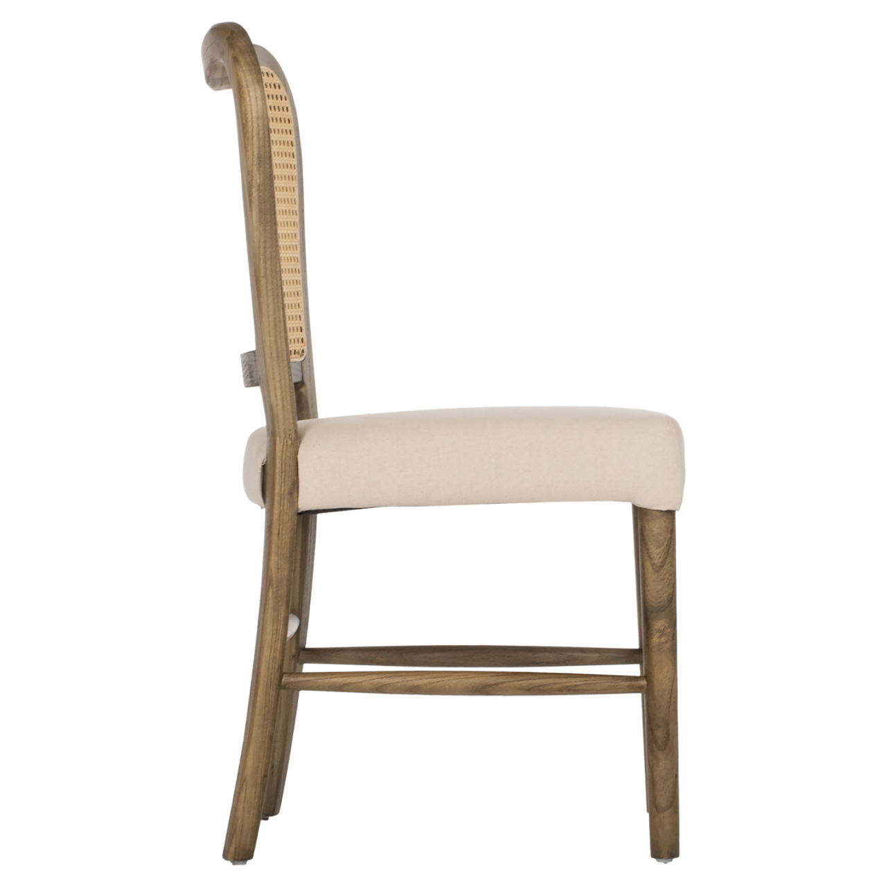 CHAIR TOON WOOD RATTAN BACK FABRIC SEAT HM9406.04 47x52x91.5Hcm. [4]