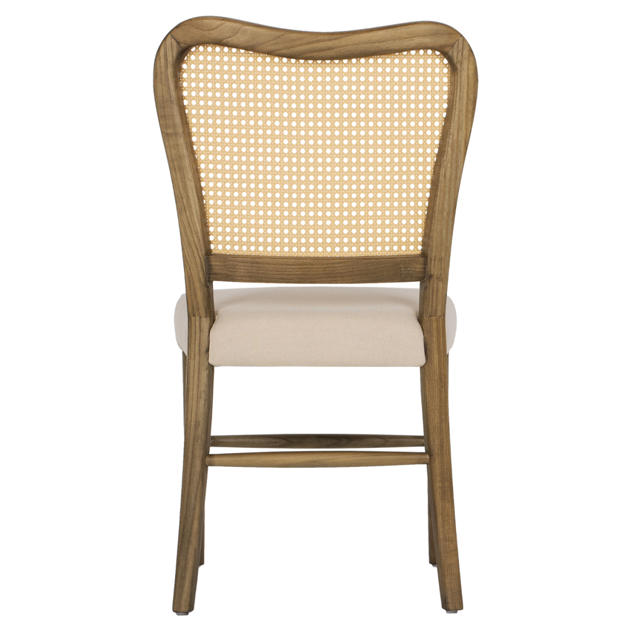 CHAIR TOON WOOD RATTAN BACK FABRIC SEAT HM9406.04 47x52x91.5Hcm. [6]