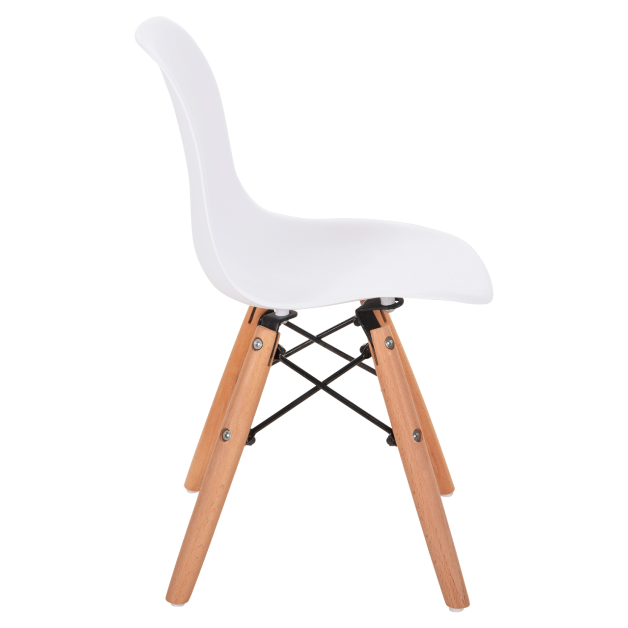 Chair Twist Kid HM8453.01 with wooden legs and seat PP white 31x34x55.5H [4]