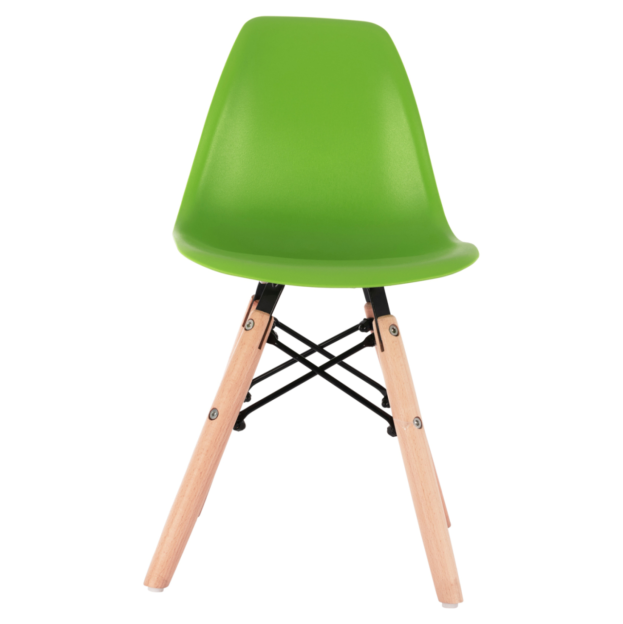 Chair Twist Kid HM8453.03 with wooden legs and green seat 30,5x33x59 cm [3]