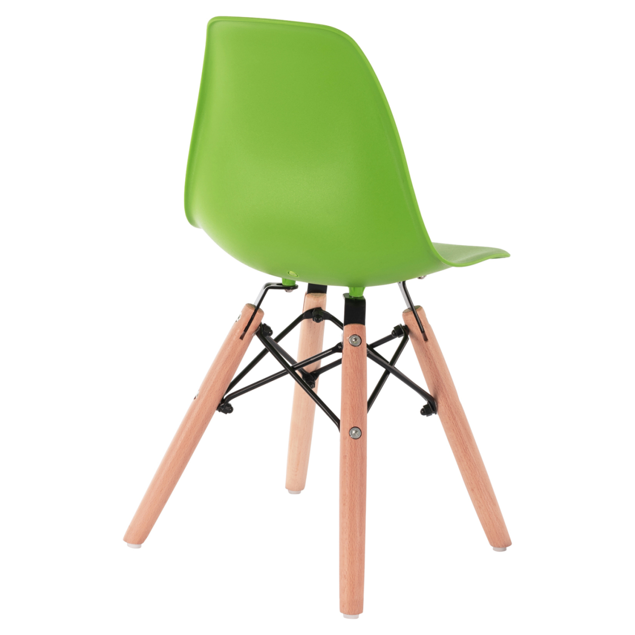 Chair Twist Kid HM8453.03 with wooden legs and green seat 30,5x33x59 cm [5]