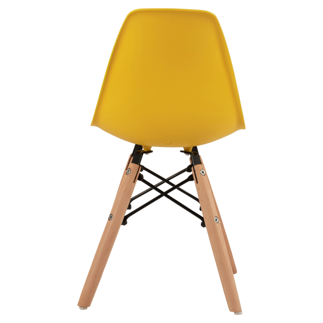 Chair Twist Kid HM8453.04 with wooden legs and seat Yellow PP 30,5x33x59 cm [6]