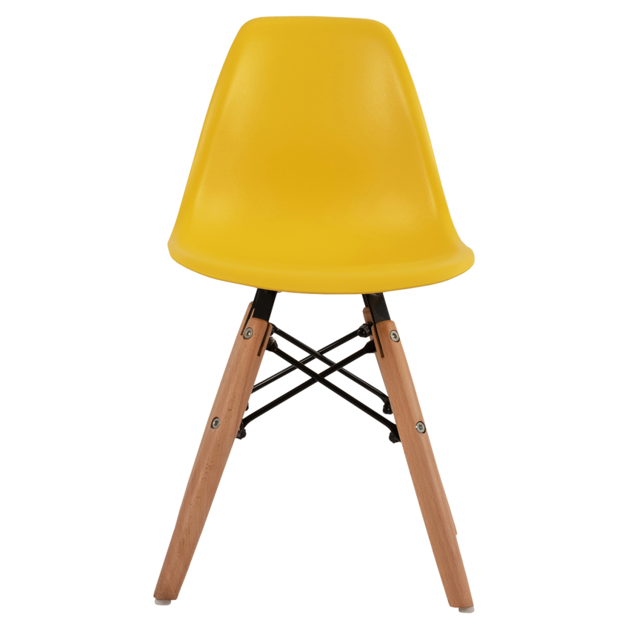 Chair Twist Kid HM8453.04 with wooden legs and seat Yellow PP 30,5x33x59 cm [3]
