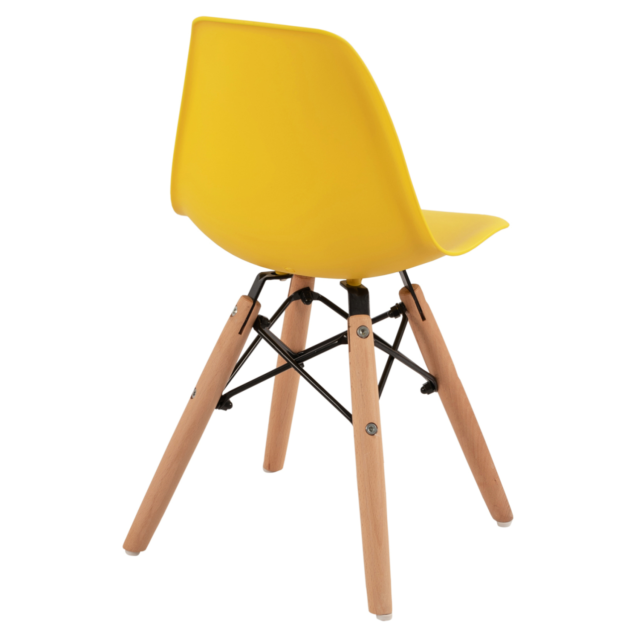 Chair Twist Kid HM8453.04 with wooden legs and seat Yellow PP 30,5x33x59 cm [5]