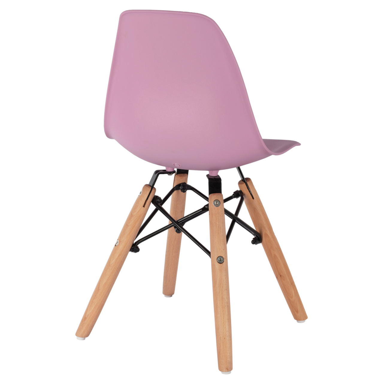 Chair Twist Kid HM8453.05 with wooden legs and seat Pink PP 30,5x33x59 cm [5]