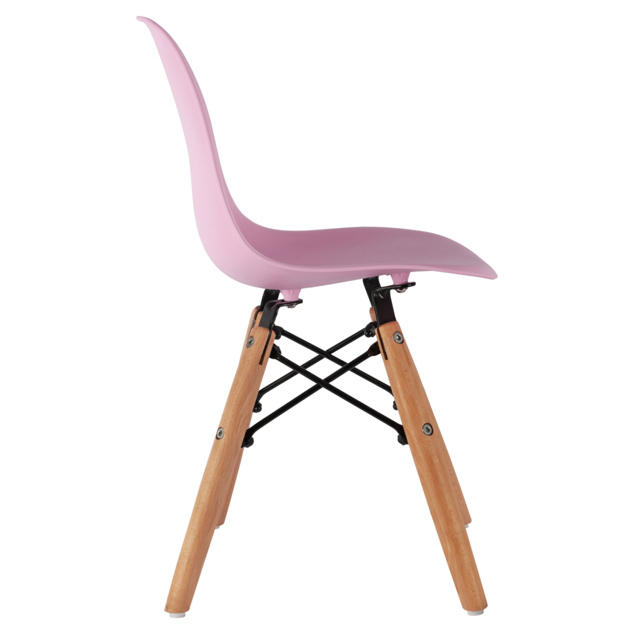 Chair Twist Kid HM8453.05 with wooden legs and seat Pink PP 30,5x33x59 cm [4]